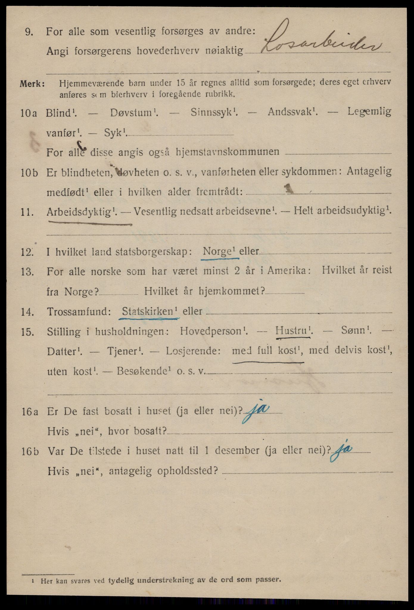 SAT, 1920 census for Ålesund, 1920, p. 42019