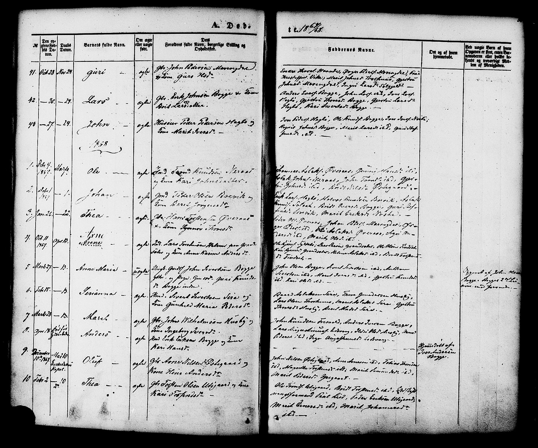 Ministerialprotokoller, klokkerbøker og fødselsregistre - Møre og Romsdal, AV/SAT-A-1454/552/L0637: Parish register (official) no. 552A01, 1845-1879, p. 56