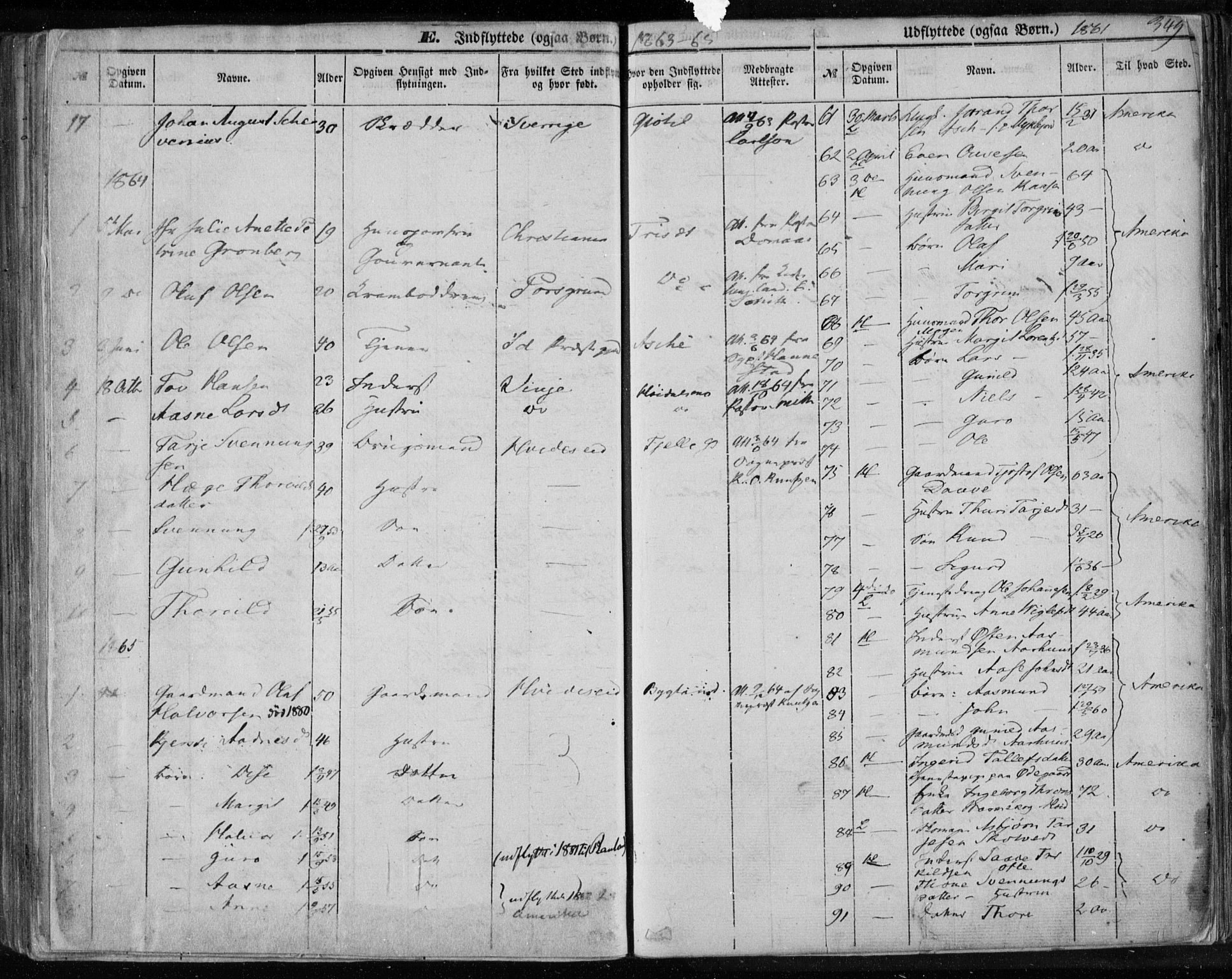 Lårdal kirkebøker, SAKO/A-284/F/Fa/L0006: Parish register (official) no. I 6, 1861-1886, p. 349