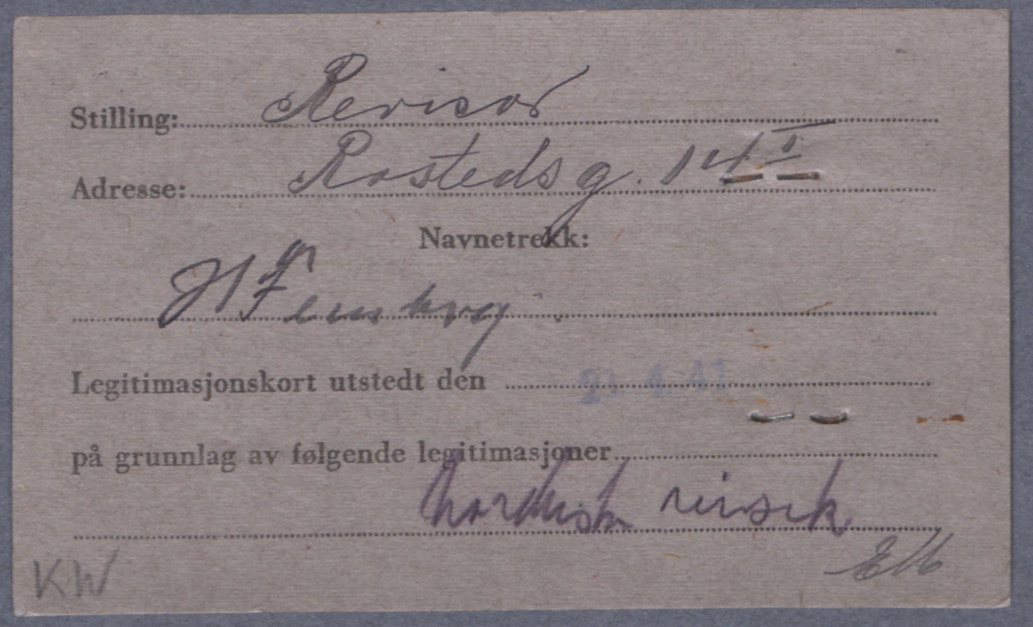 Sosialdepartementet, Våre Falne, AV/RA-S-1708/E/Ee/L0021A: Fotografier av jøder på legitimasjonskort (1941-42), 1941-1942, p. 106