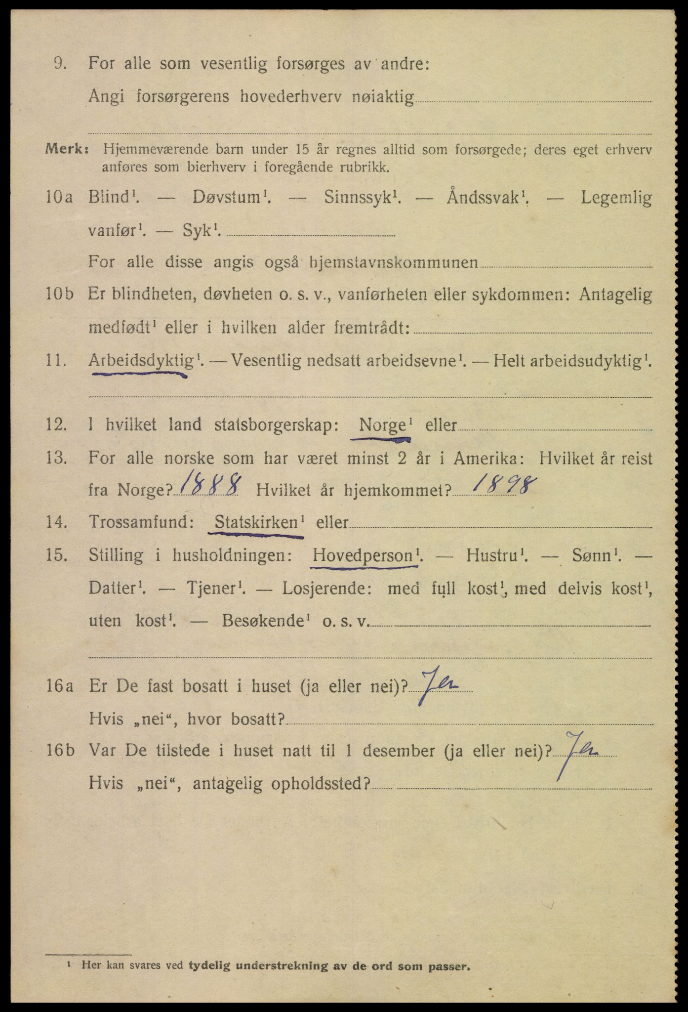 SAK, 1920 census for Mandal, 1920, p. 3304