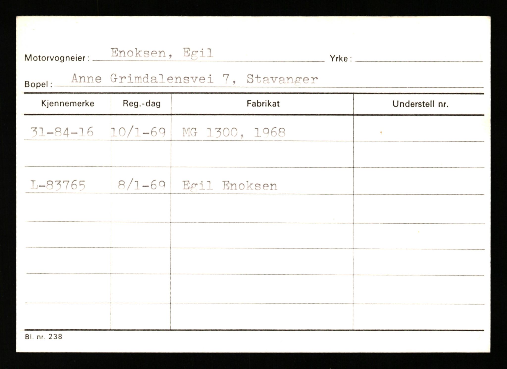 Stavanger trafikkstasjon, AV/SAST-A-101942/0/G/L0011: Registreringsnummer: 240000 - 363477, 1930-1971, p. 1978