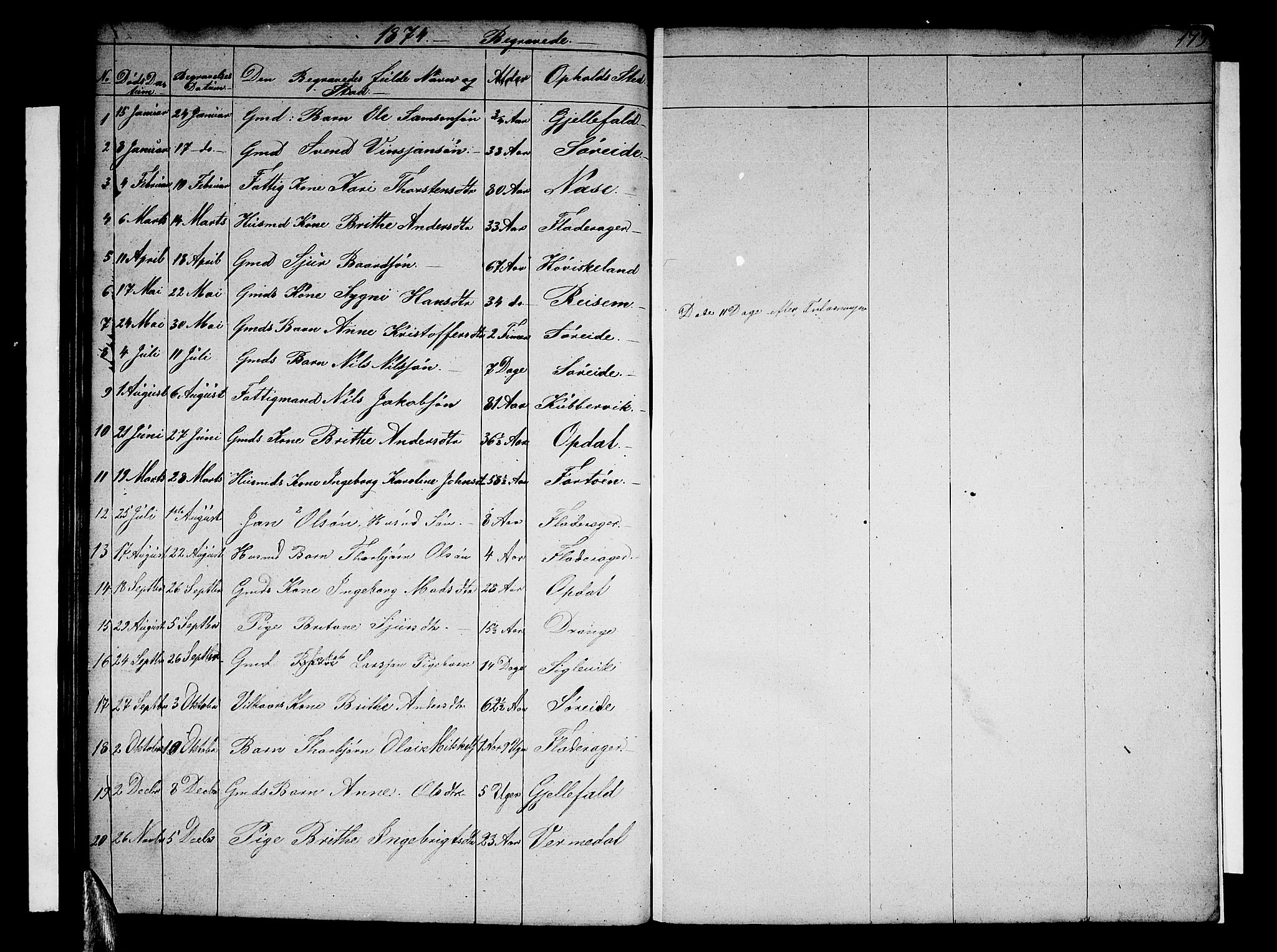 Tysnes sokneprestembete, AV/SAB-A-78601/H/Hab: Parish register (copy) no. E 1, 1855-1874, p. 179