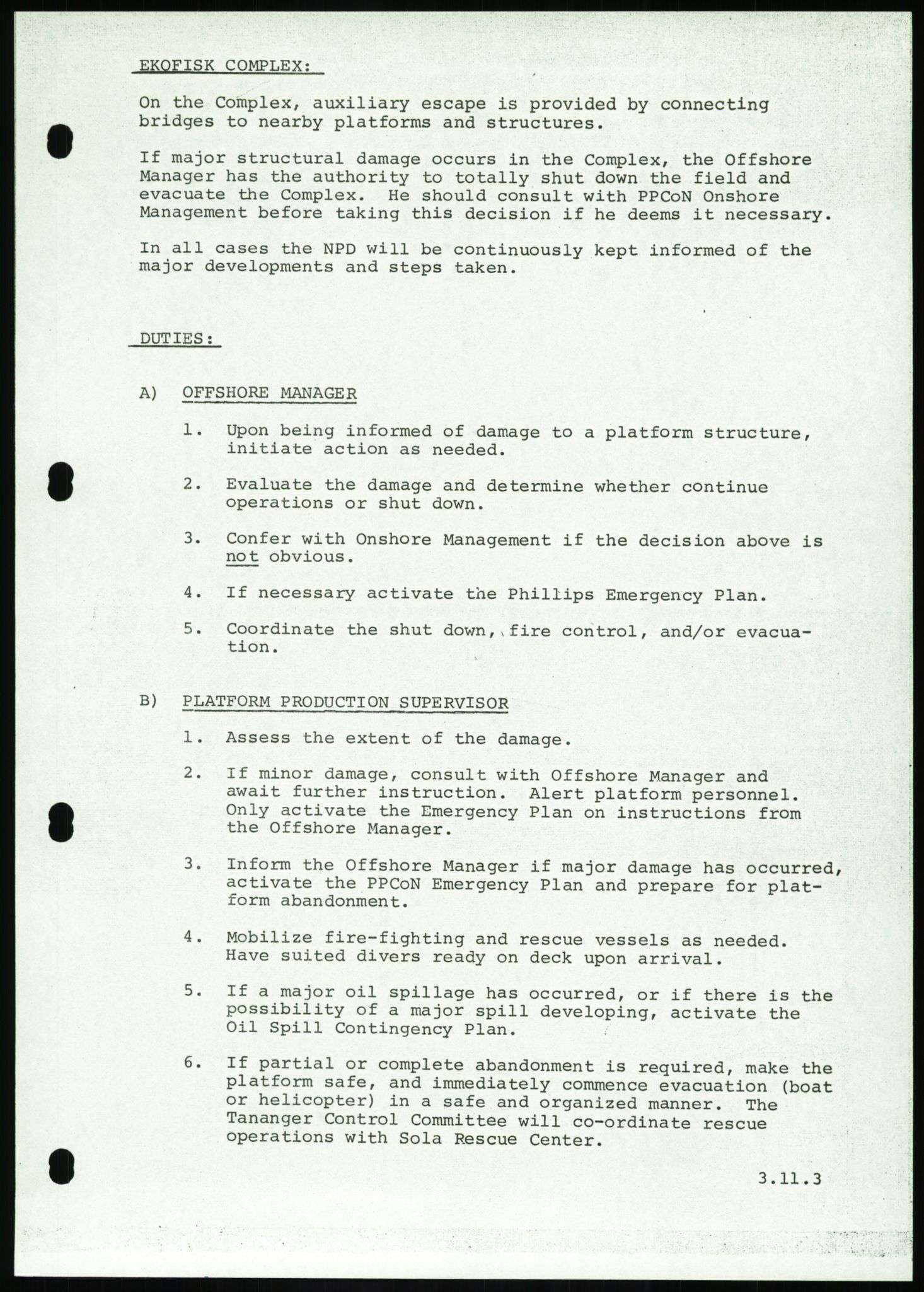 Justisdepartementet, Granskningskommisjonen ved Alexander Kielland-ulykken 27.3.1980, AV/RA-S-1165/D/L0016: O Beredskapsplaner (Doku.liste + O1-O3 av 3), 1980-1981, p. 150