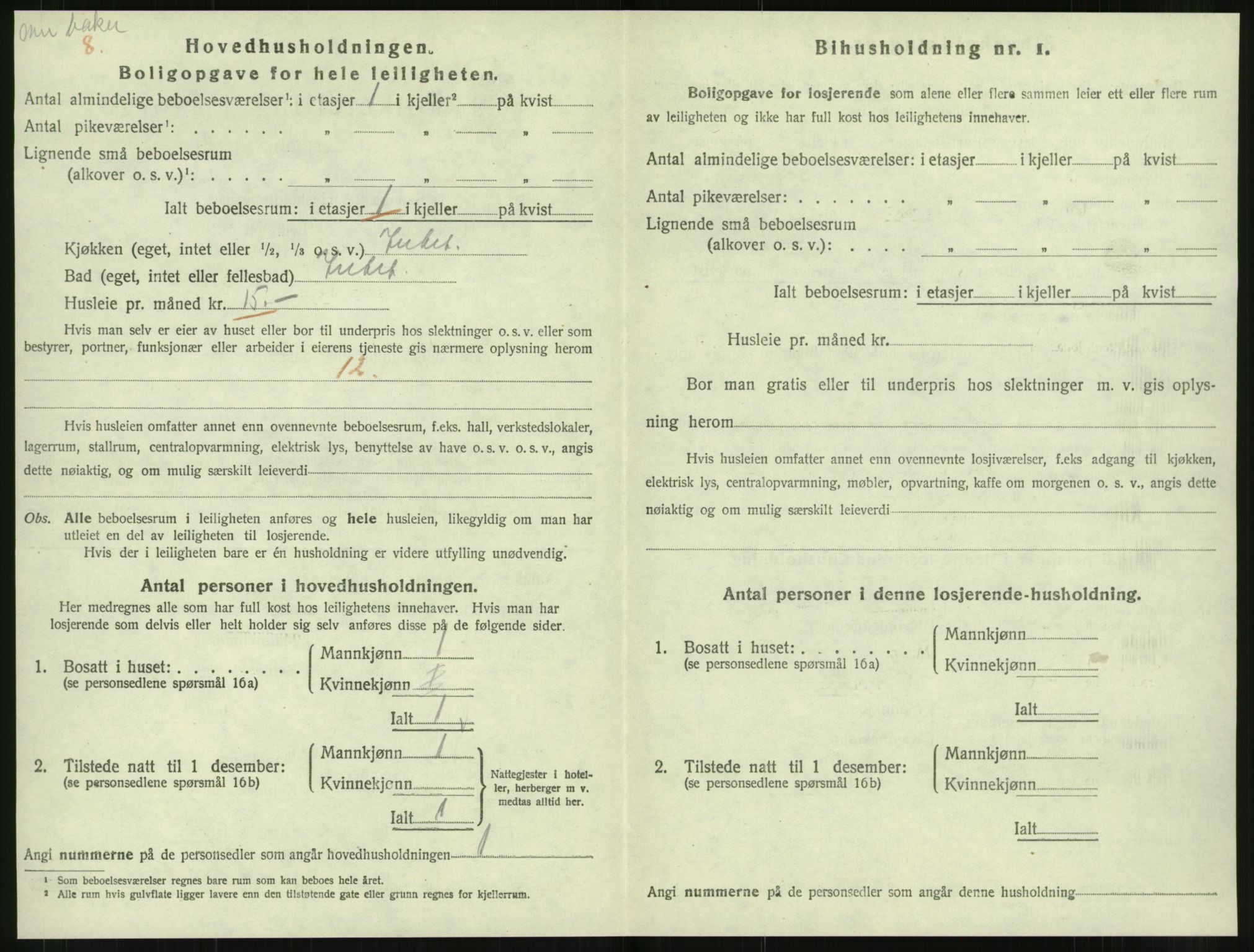 SAT, 1920 census for Levanger town, 1920, p. 907