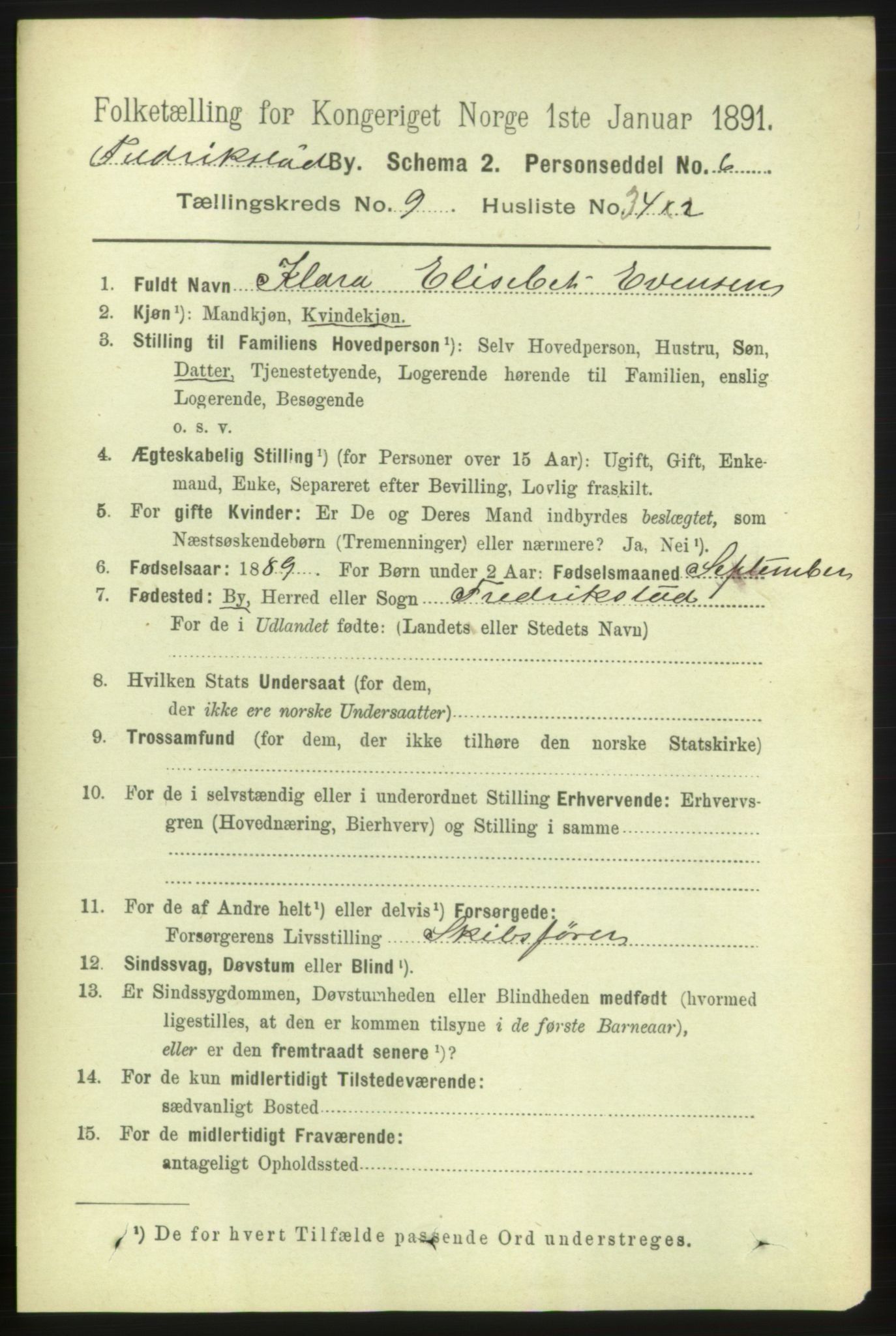 RA, 1891 census for 0103 Fredrikstad, 1891, p. 10769