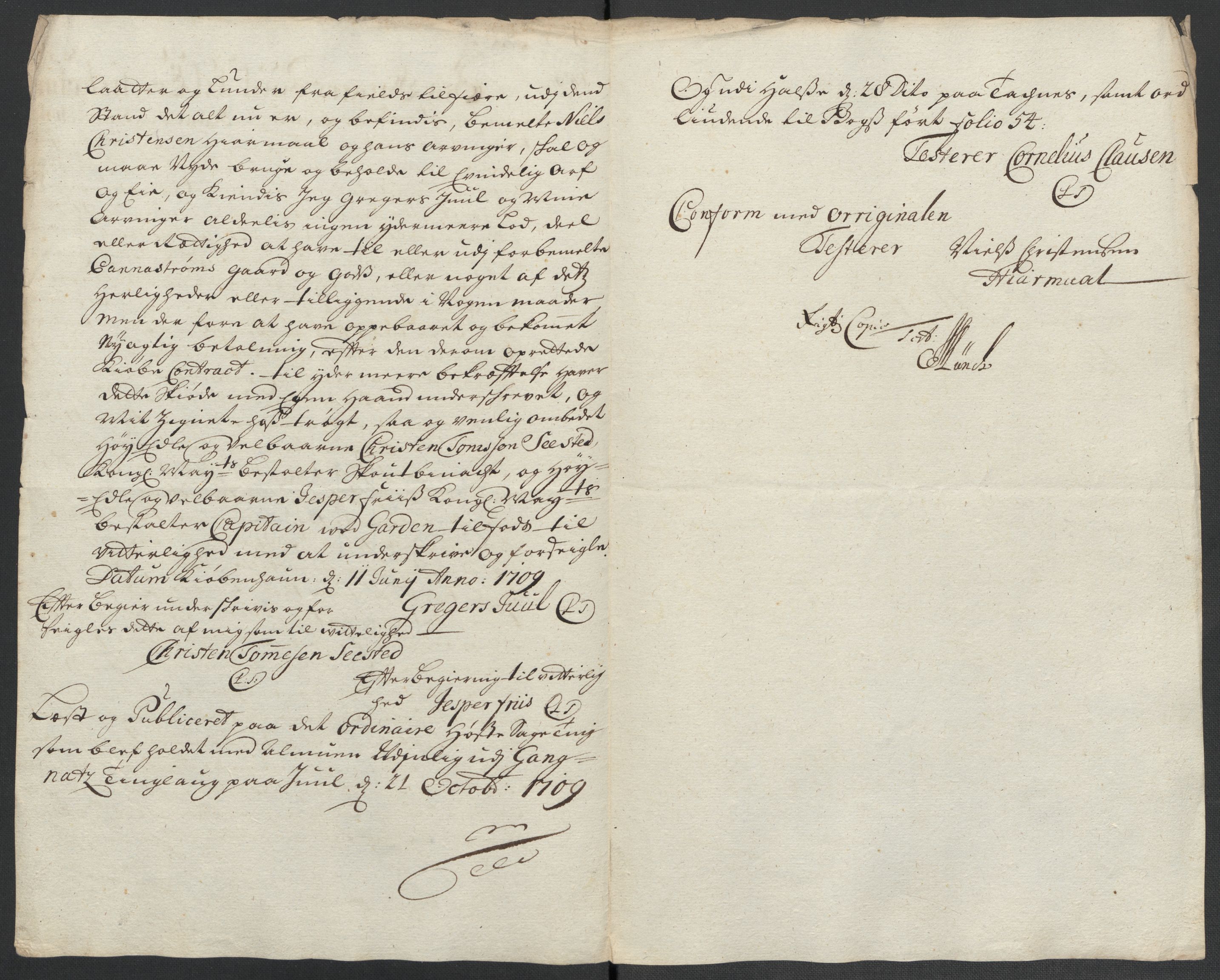 Rentekammeret inntil 1814, Reviderte regnskaper, Fogderegnskap, RA/EA-4092/R56/L3744: Fogderegnskap Nordmøre, 1709-1710, p. 122