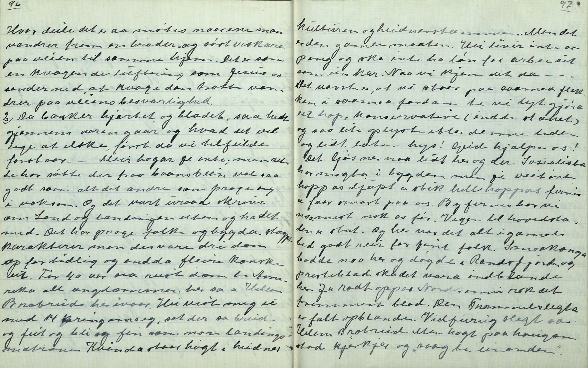 Rikard Berge, TEMU/TGM-A-1003/F/L0007/0039: 251-299 / 289 Oppskrifter av Tora Skolmen, Land, 1918-1919, p. 96-97