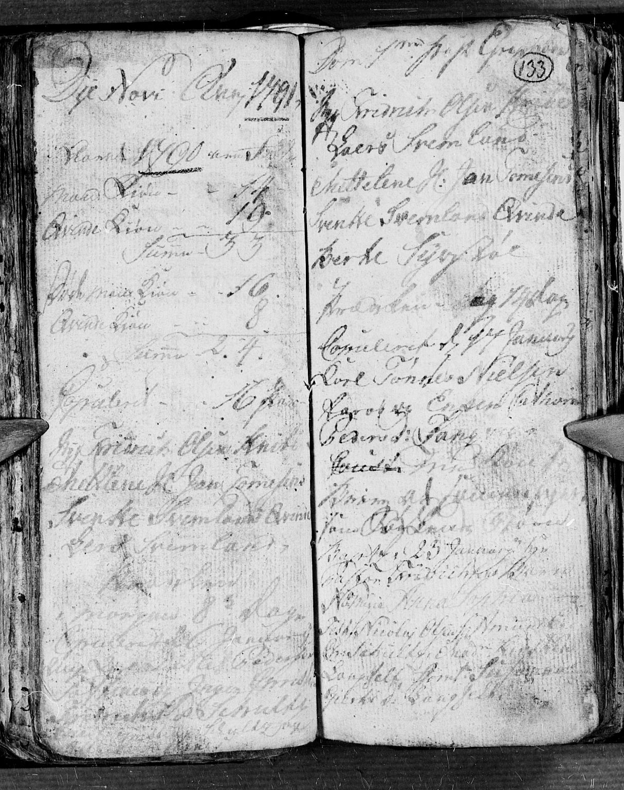 Søgne sokneprestkontor, SAK/1111-0037/F/Fb/Fbb/L0001: Parish register (copy) no. B 1, 1779-1802, p. 133