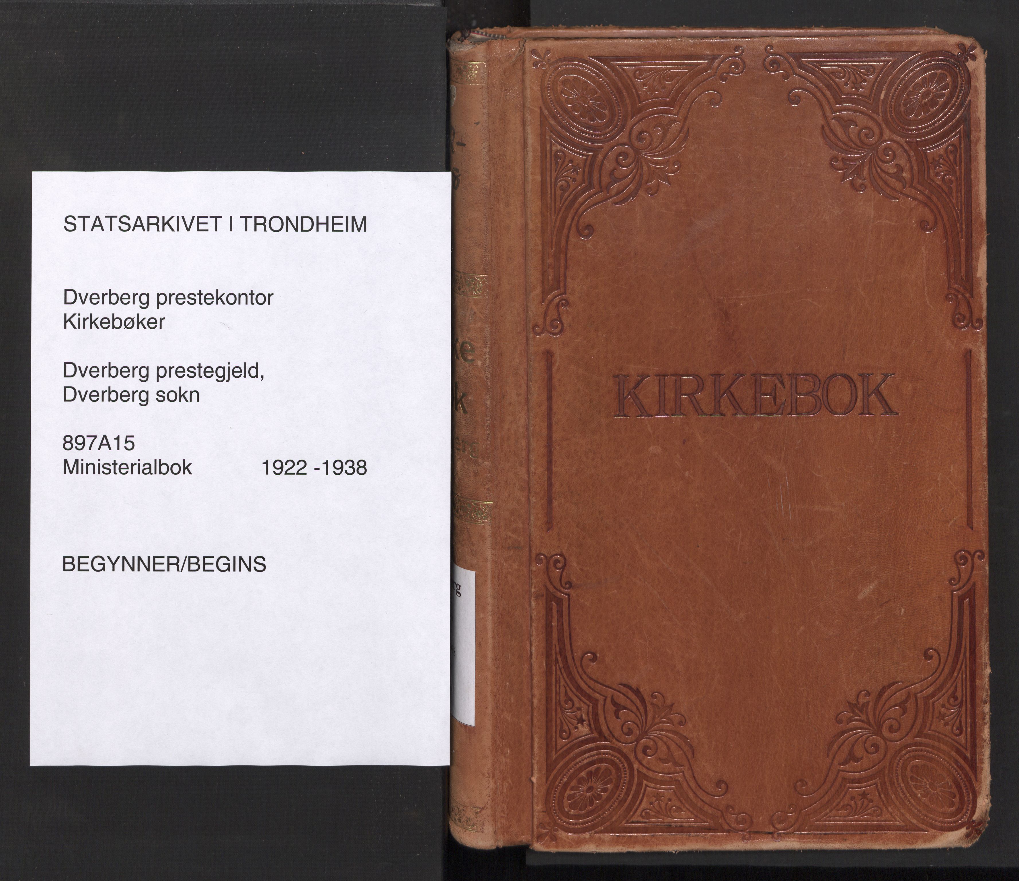 Ministerialprotokoller, klokkerbøker og fødselsregistre - Nordland, AV/SAT-A-1459/897/L1408: Parish register (official) no. 897A15, 1922-1938