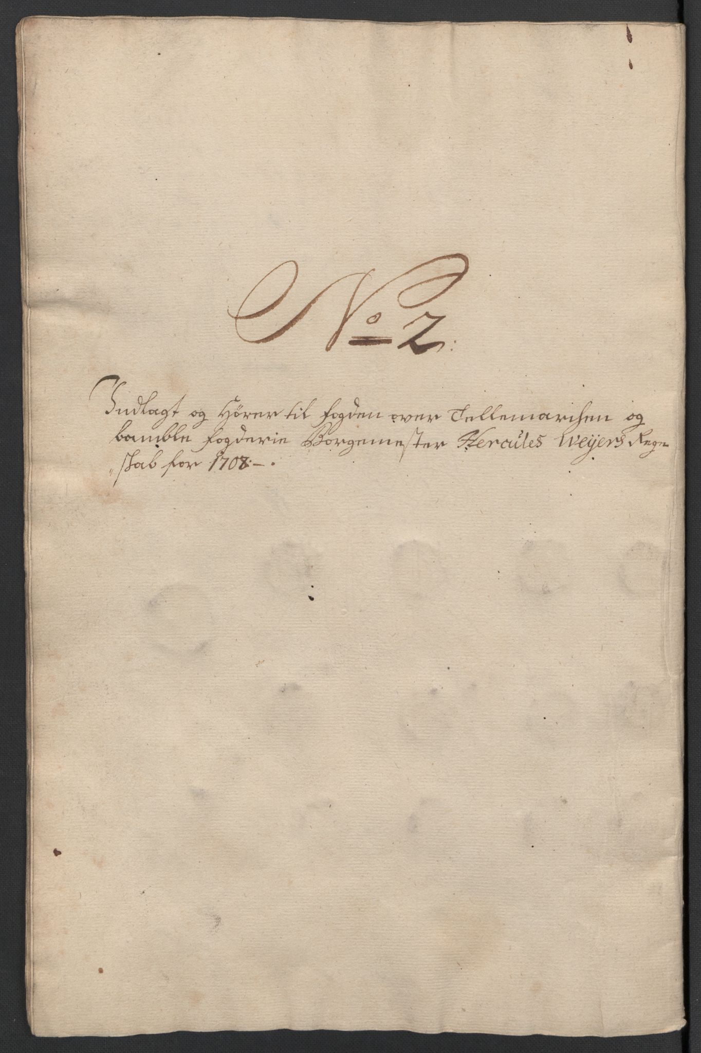 Rentekammeret inntil 1814, Reviderte regnskaper, Fogderegnskap, RA/EA-4092/R36/L2118: Fogderegnskap Øvre og Nedre Telemark og Bamble, 1708-1709, p. 42