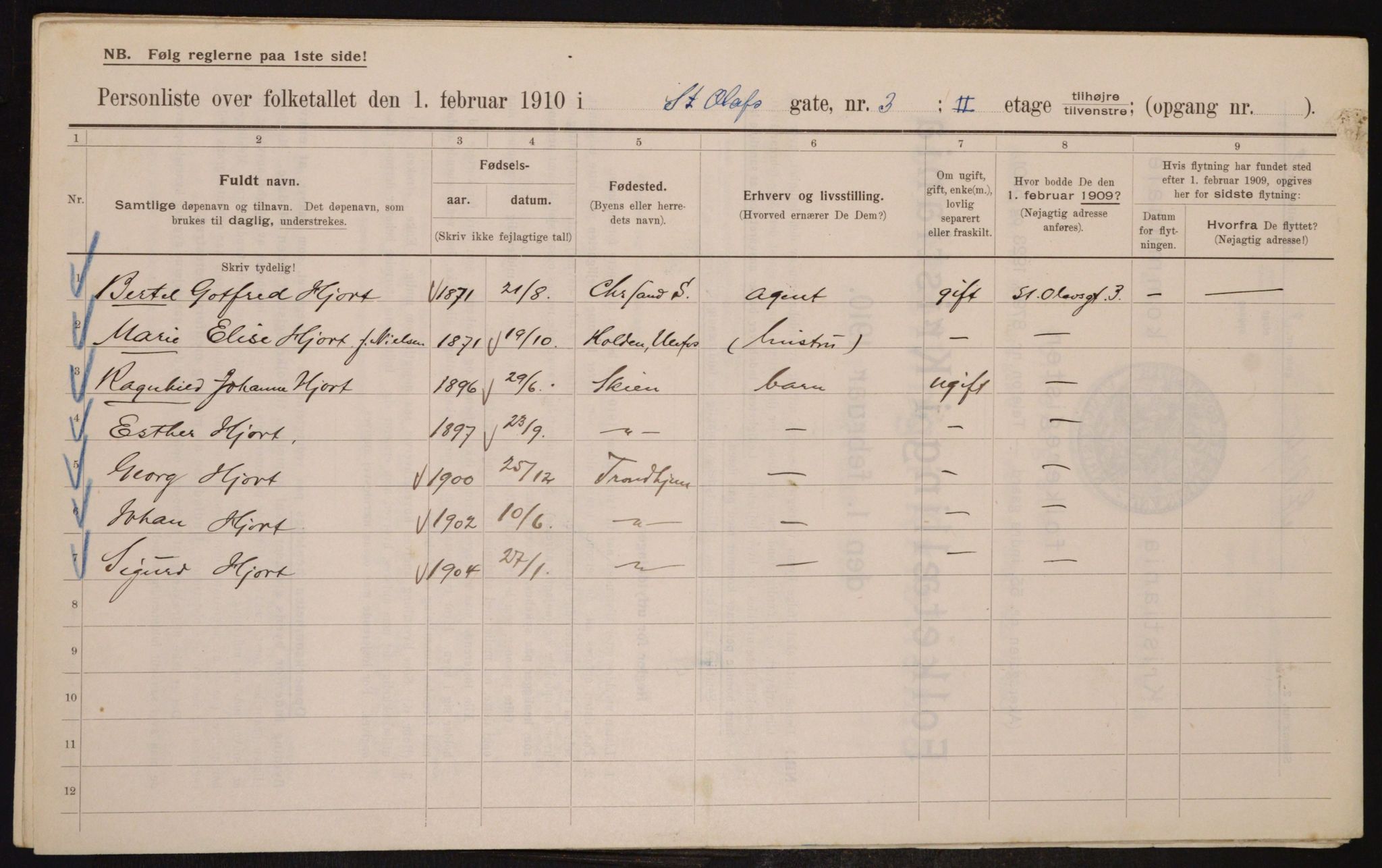 OBA, Municipal Census 1910 for Kristiania, 1910, p. 84092