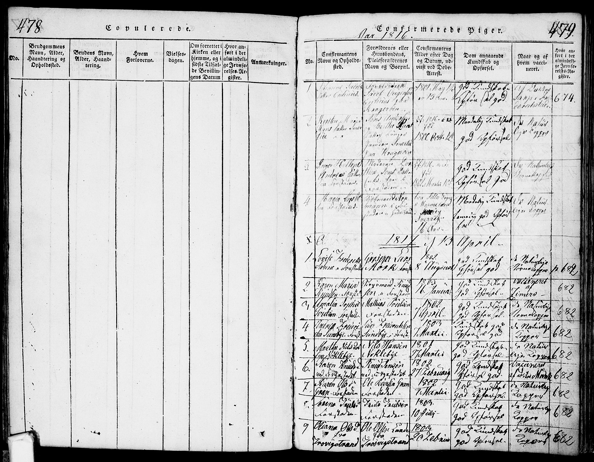 Glemmen prestekontor Kirkebøker, SAO/A-10908/F/Fa/L0004: Parish register (official) no. 4, 1816-1838, p. 478-479