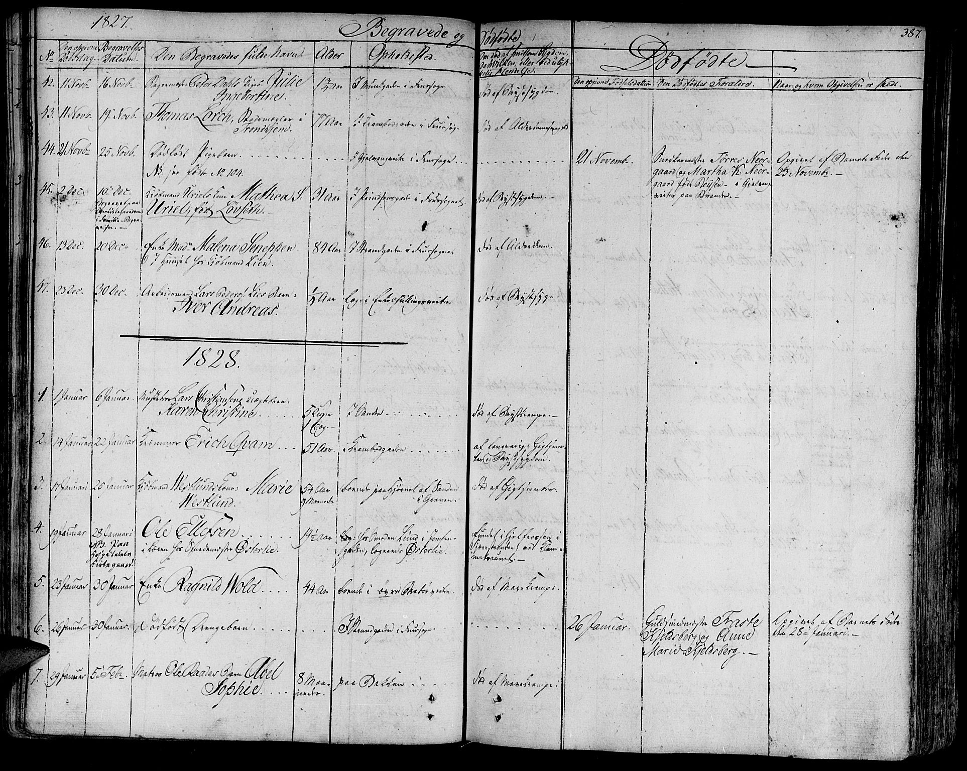 Ministerialprotokoller, klokkerbøker og fødselsregistre - Sør-Trøndelag, SAT/A-1456/602/L0109: Parish register (official) no. 602A07, 1821-1840, p. 387