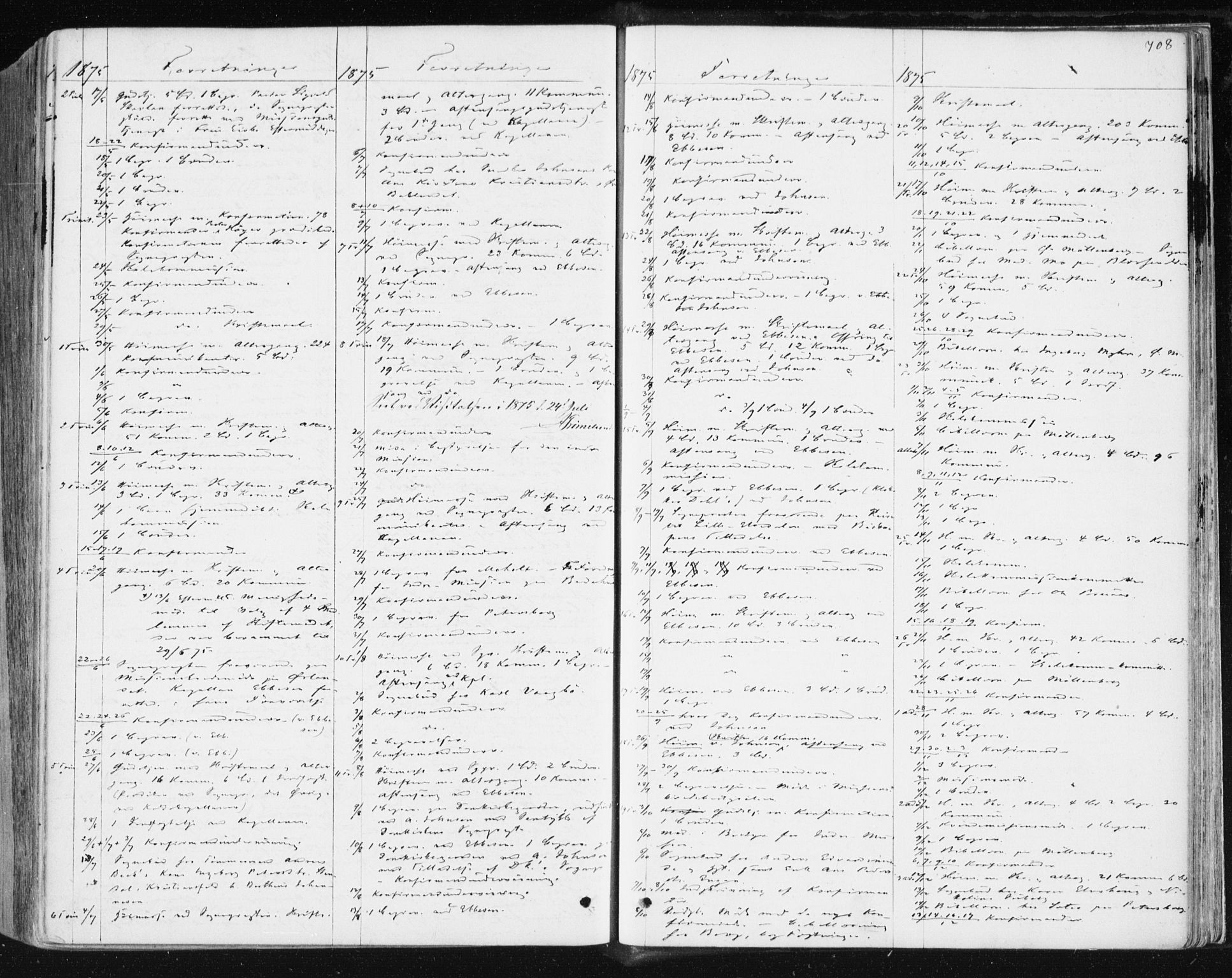Ministerialprotokoller, klokkerbøker og fødselsregistre - Sør-Trøndelag, SAT/A-1456/604/L0186: Parish register (official) no. 604A07, 1866-1877, p. 708