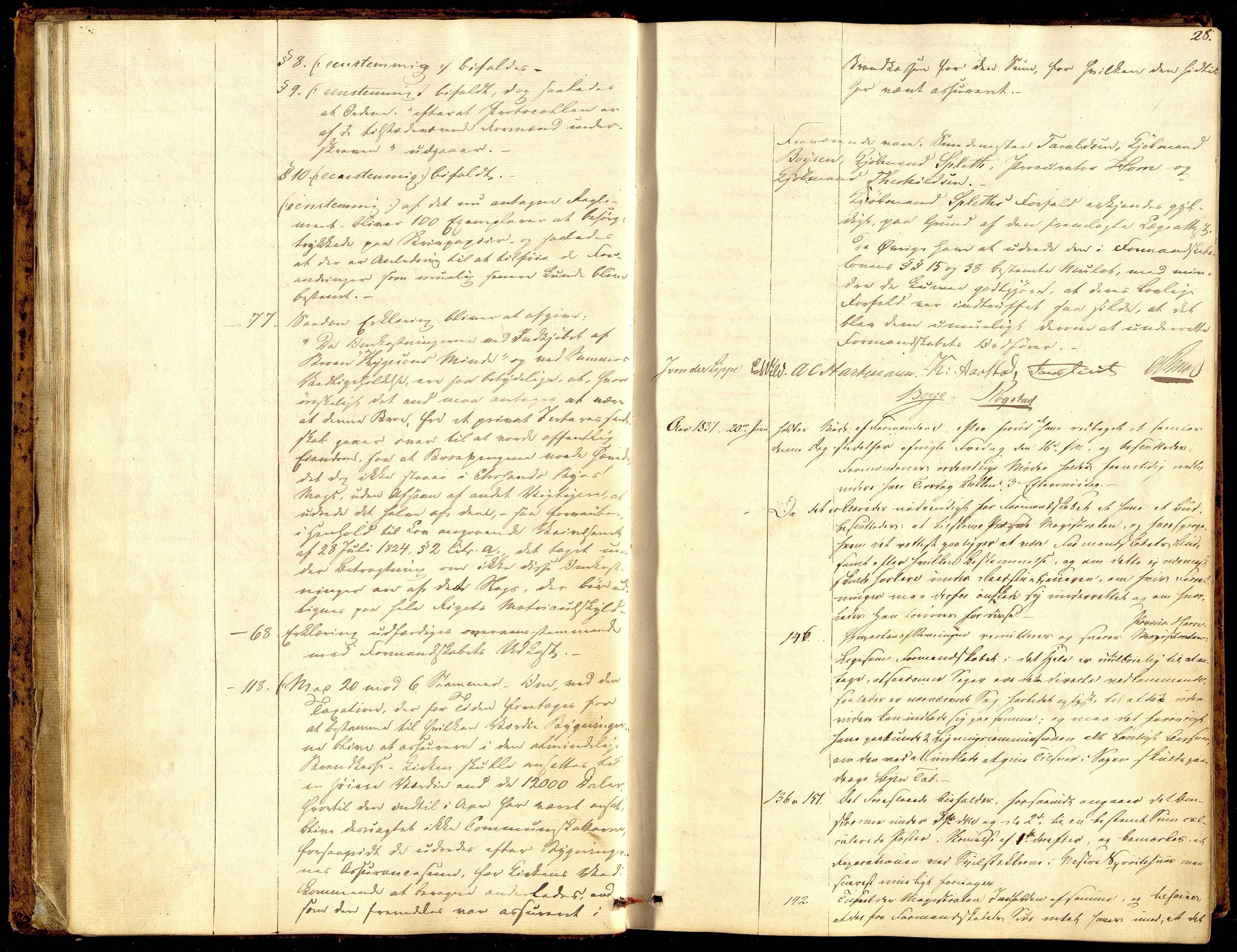 Kristiansand By - Formannskapet, ARKSOR/1001KG120/A/Aa/L0001: Møtebok (d), 1837-1842