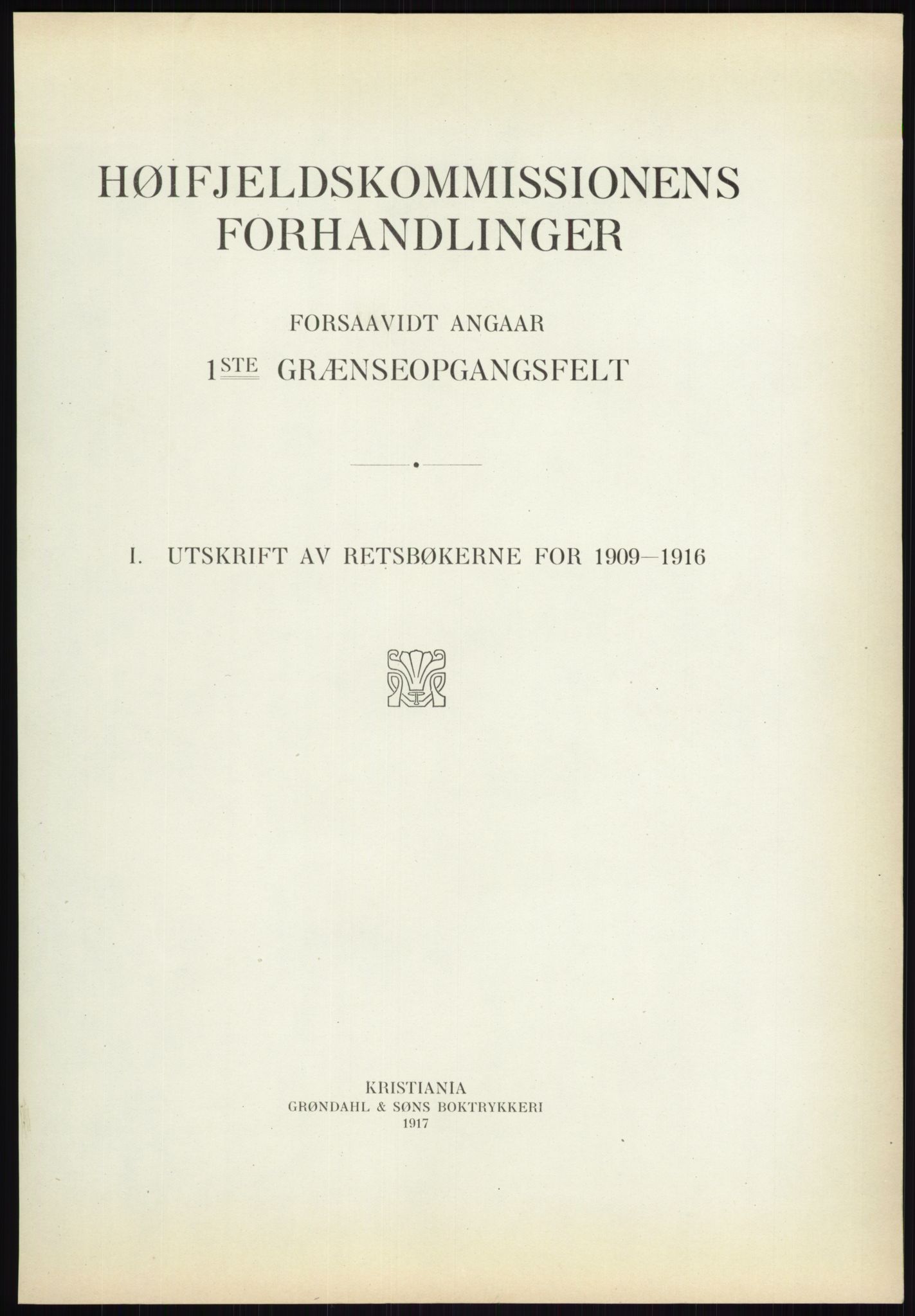 Høyfjellskommisjonen, AV/RA-S-1546/X/Xa/L0001: Nr. 1-33, 1909-1953, p. 4