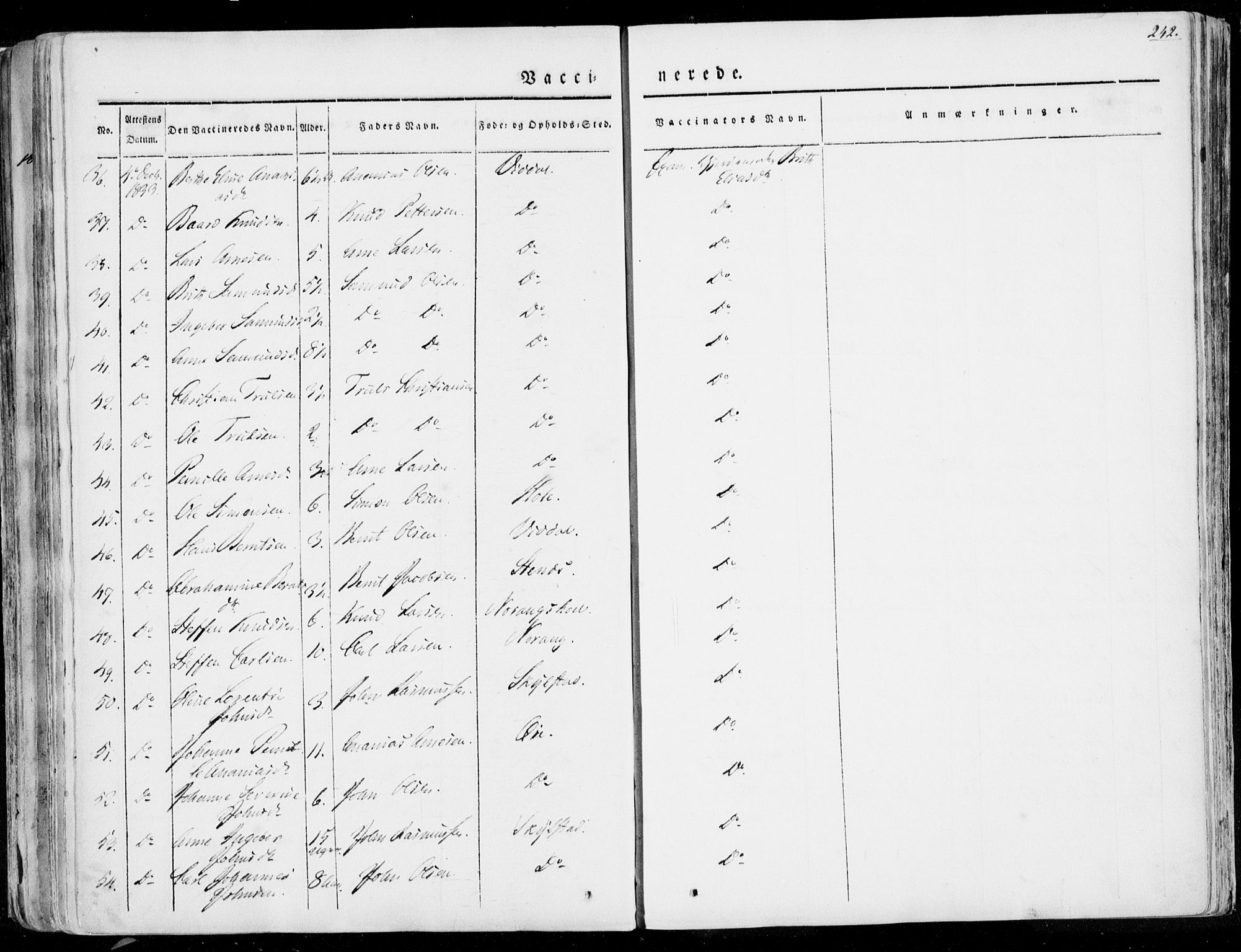 Ministerialprotokoller, klokkerbøker og fødselsregistre - Møre og Romsdal, AV/SAT-A-1454/515/L0208: Parish register (official) no. 515A04, 1830-1846, p. 242