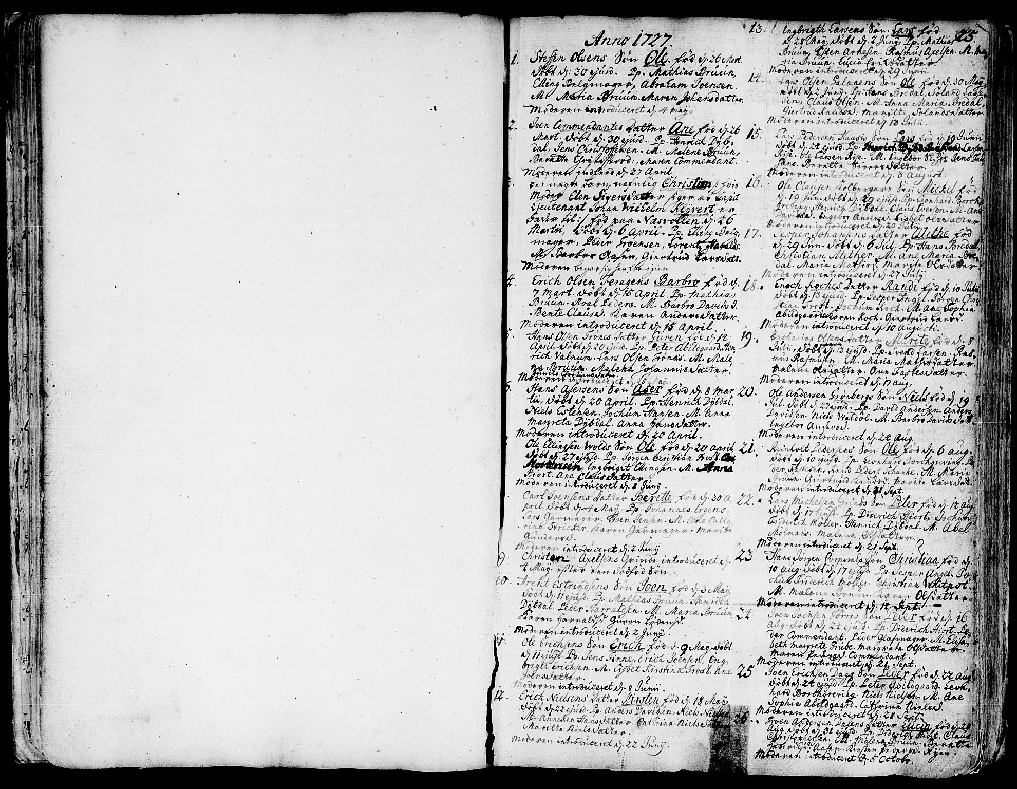 Ministerialprotokoller, klokkerbøker og fødselsregistre - Sør-Trøndelag, SAT/A-1456/681/L0925: Parish register (official) no. 681A03, 1727-1766, p. 25