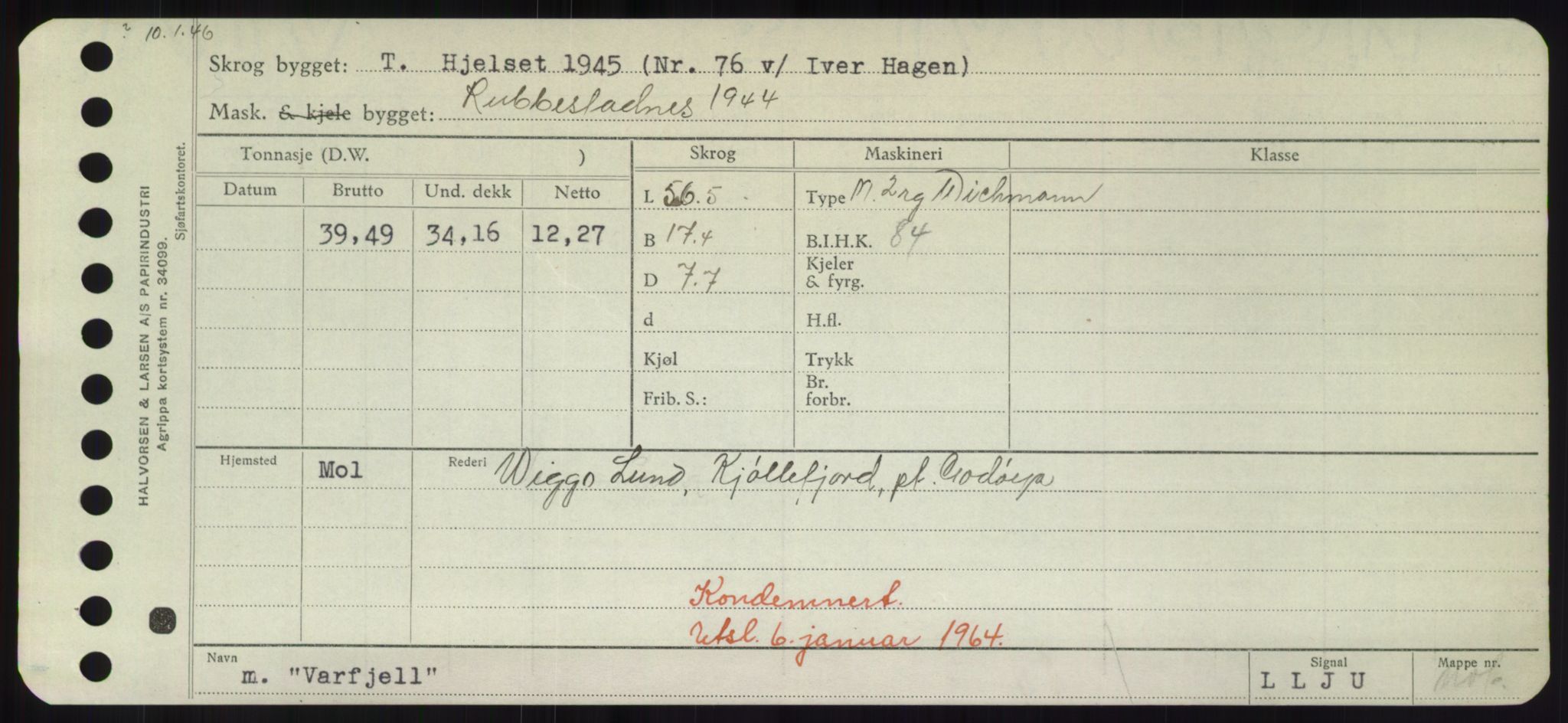 Sjøfartsdirektoratet med forløpere, Skipsmålingen, AV/RA-S-1627/H/Hd/L0040: Fartøy, U-Ve, p. 367