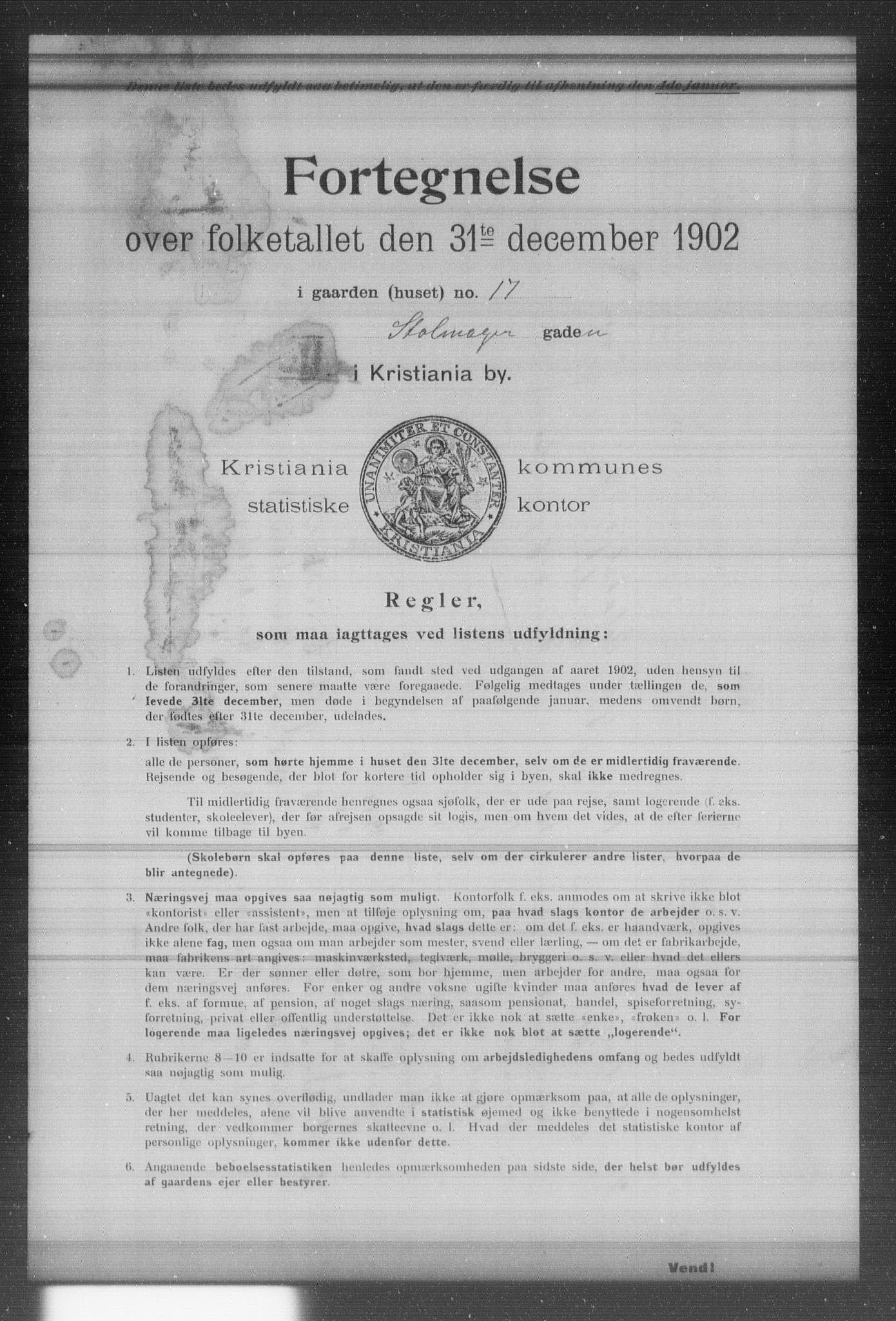 OBA, Municipal Census 1902 for Kristiania, 1902, p. 19146