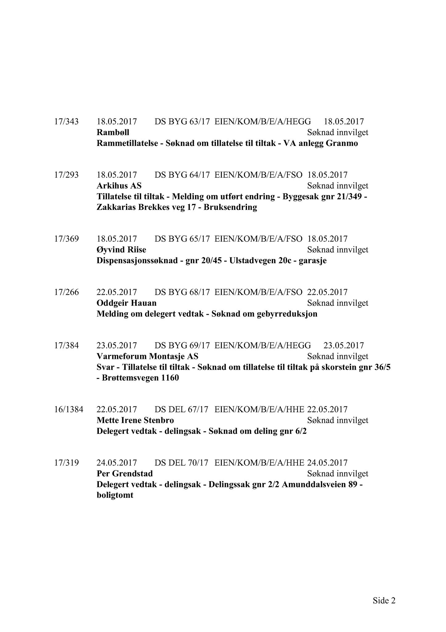 Klæbu Kommune, TRKO/KK/02-FS/L010: Formannsskapet - Møtedokumenter, 2017, p. 1469