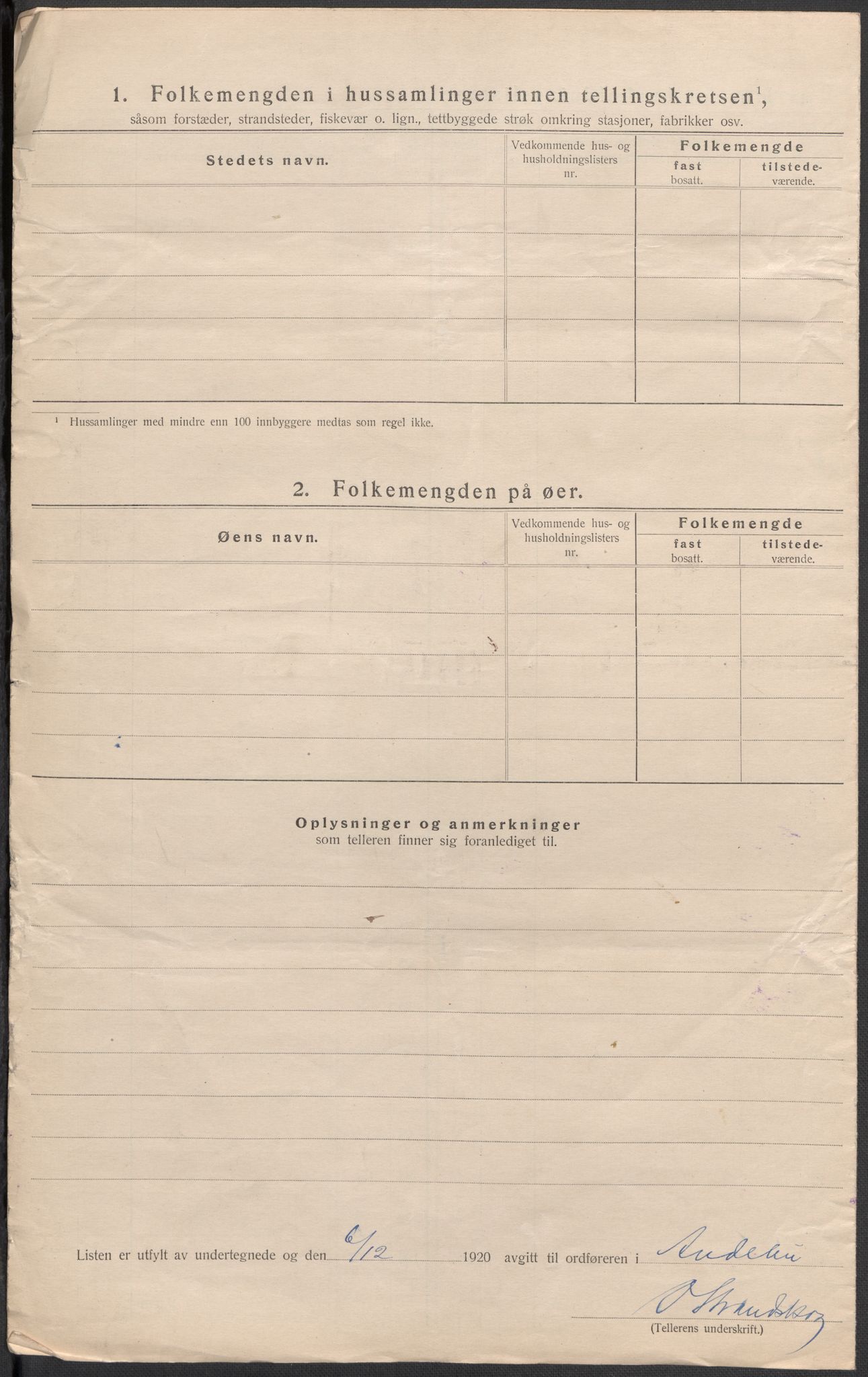 SAKO, 1920 census for Andebu, 1920, p. 74