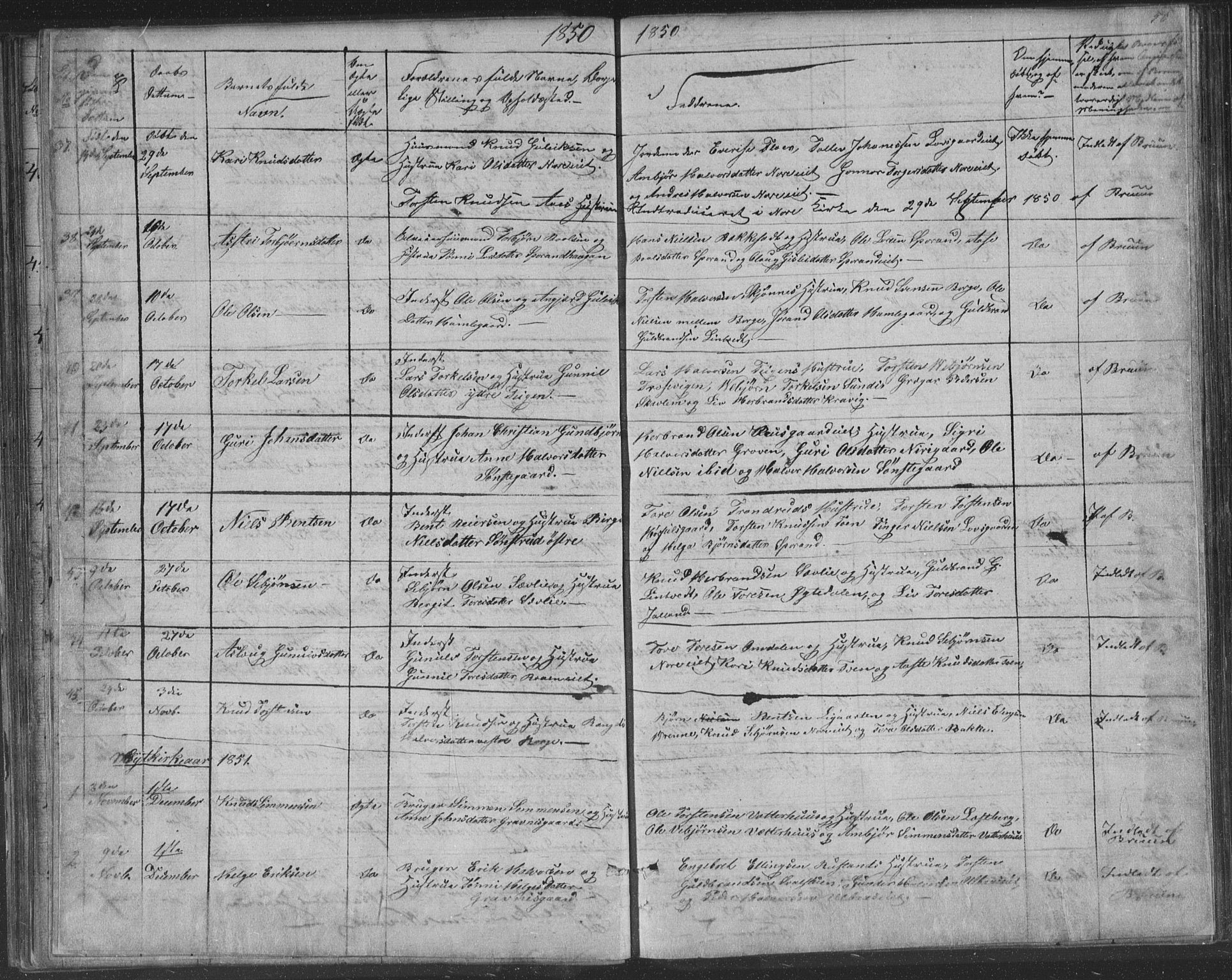 Nore kirkebøker, AV/SAKO-A-238/F/Fa/L0001: Parish register (official) no. I 1, 1836-1855, p. 58