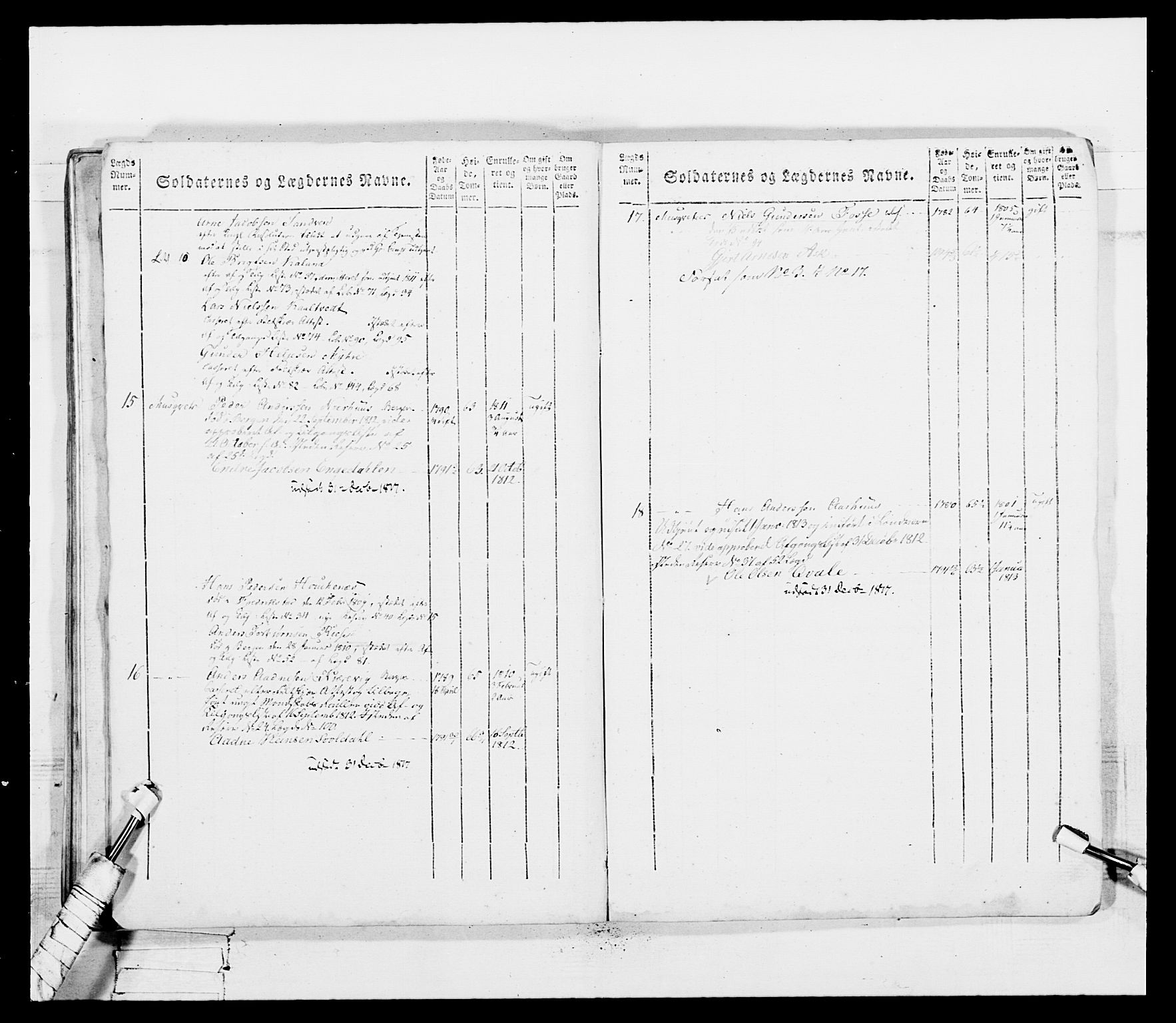 Generalitets- og kommissariatskollegiet, Det kongelige norske kommissariatskollegium, AV/RA-EA-5420/E/Eh/L0099: Bergenhusiske nasjonale infanteriregiment, 1812, p. 288