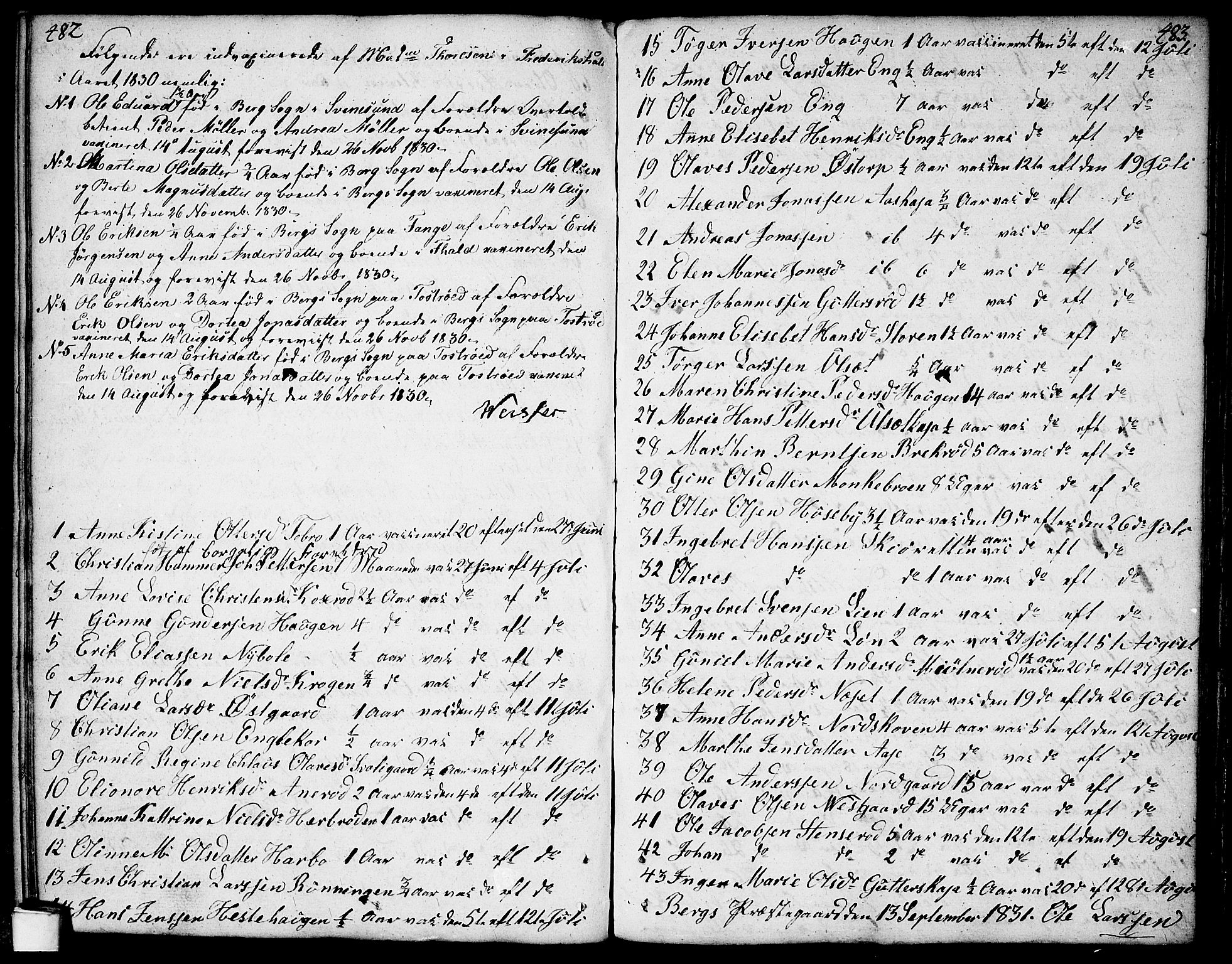 Berg prestekontor Kirkebøker, SAO/A-10902/F/Fa/L0001: Parish register (official) no. I 1, 1770-1814, p. 482-483