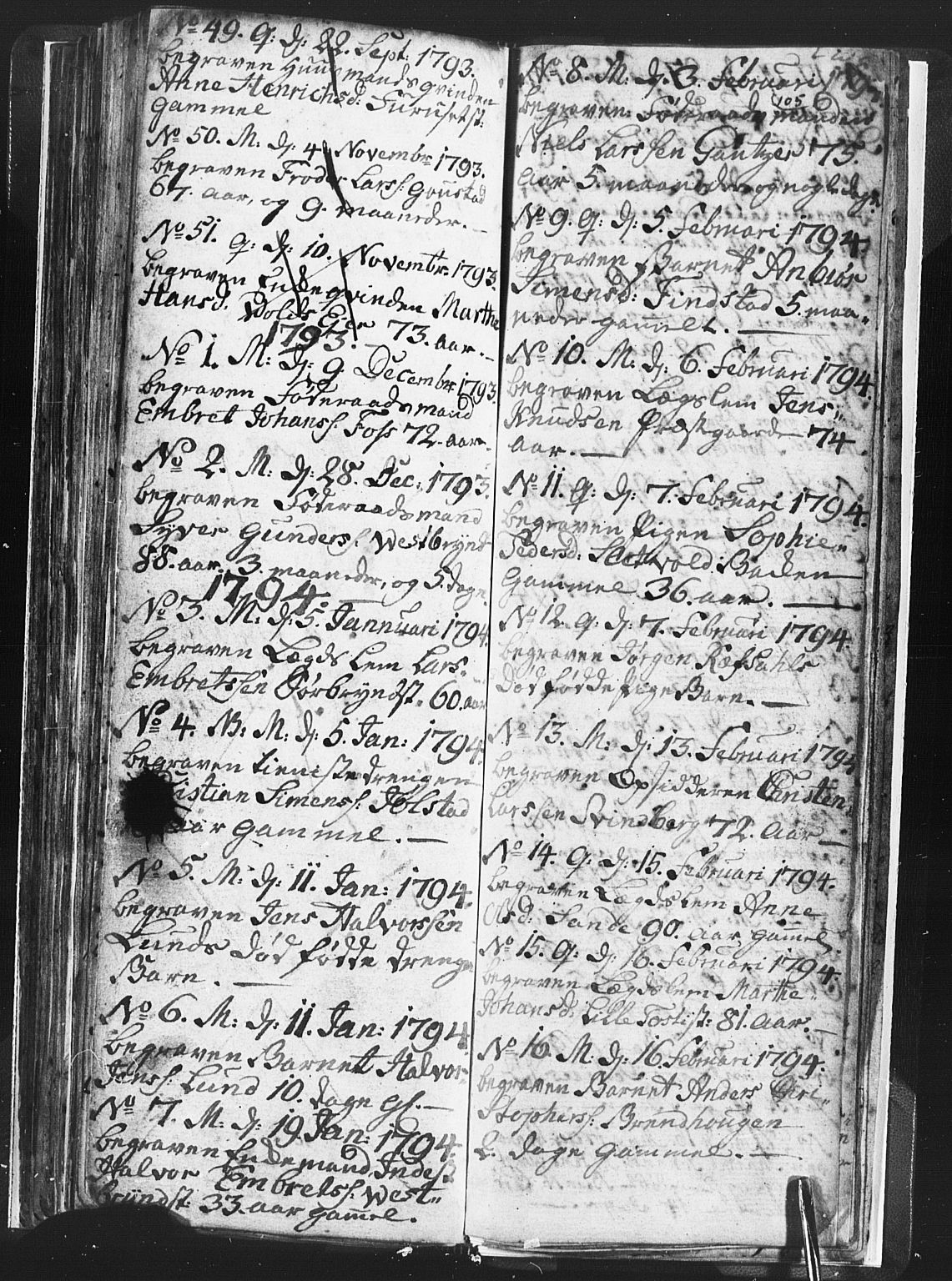 Romedal prestekontor, SAH/PREST-004/L/L0001: Parish register (copy) no. 1, 1785-1794, p. 105