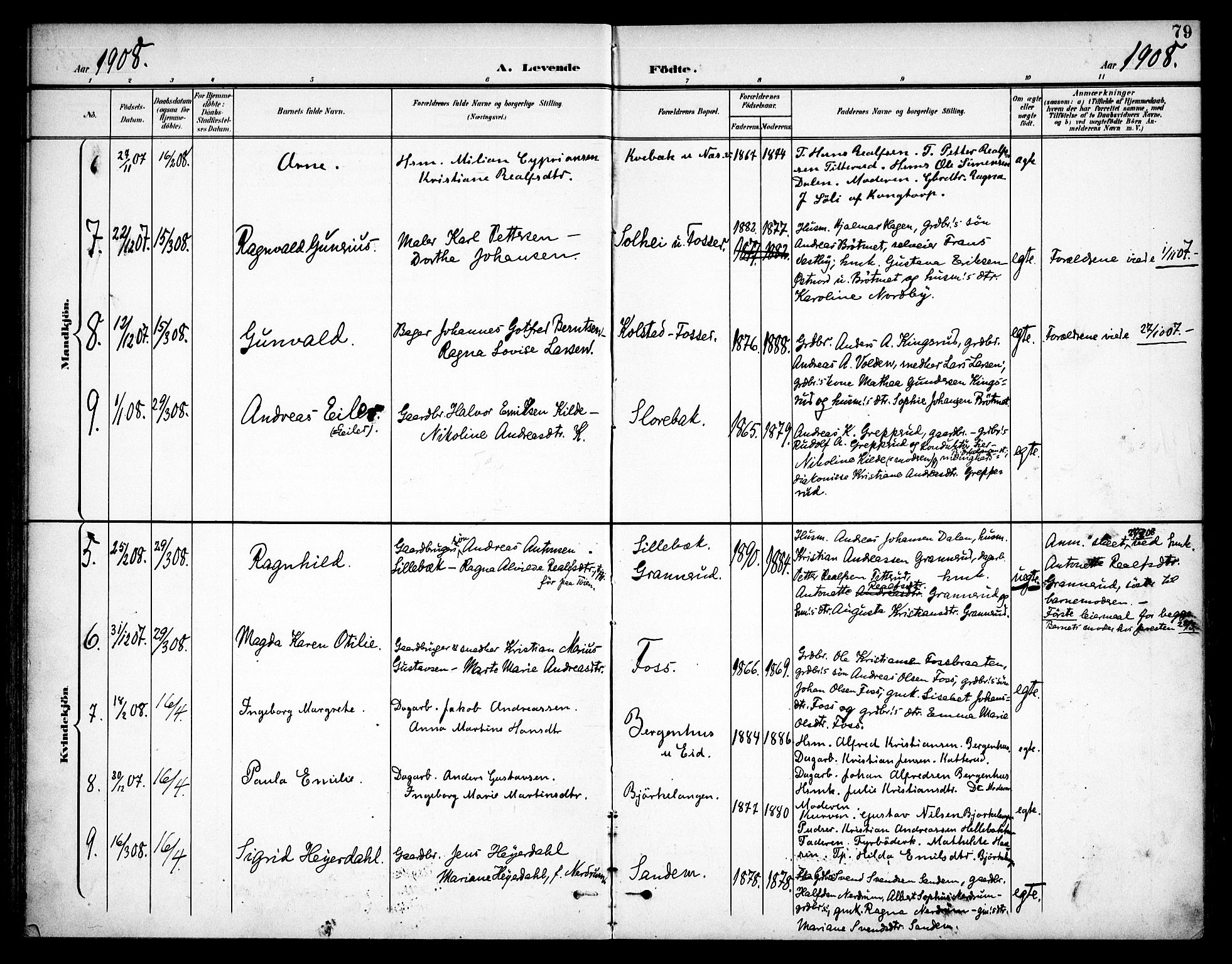 Høland prestekontor Kirkebøker, AV/SAO-A-10346a/F/Fa/L0015: Parish register (official) no. I 15, 1897-1912, p. 79