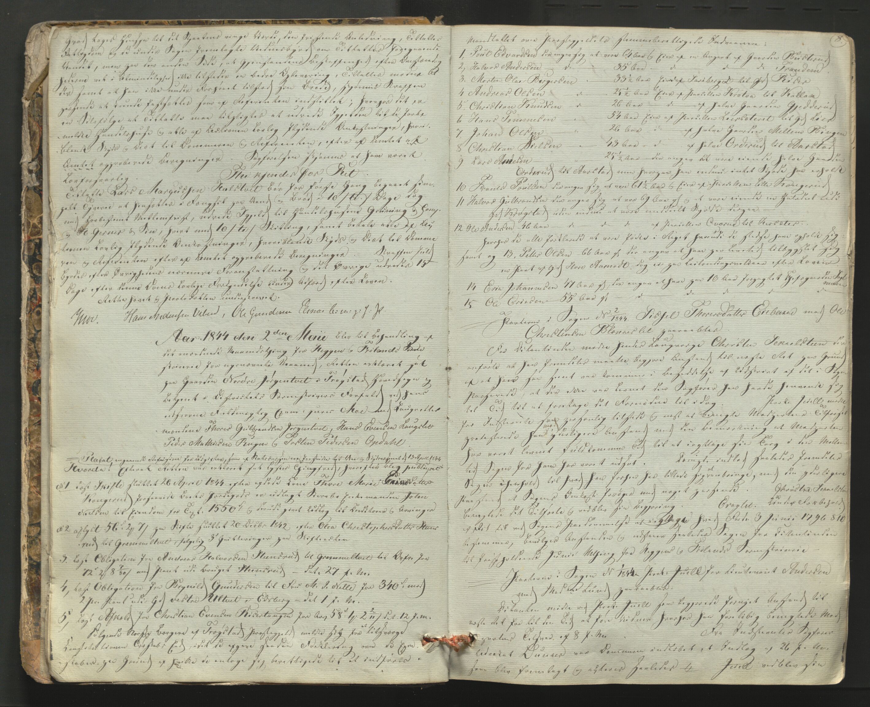 Heggen og Frøland sorenskriveri I, AV/SAO-A-11556/F/Fb/L0051: Tingbok, 1844-1851, p. 7b-8a