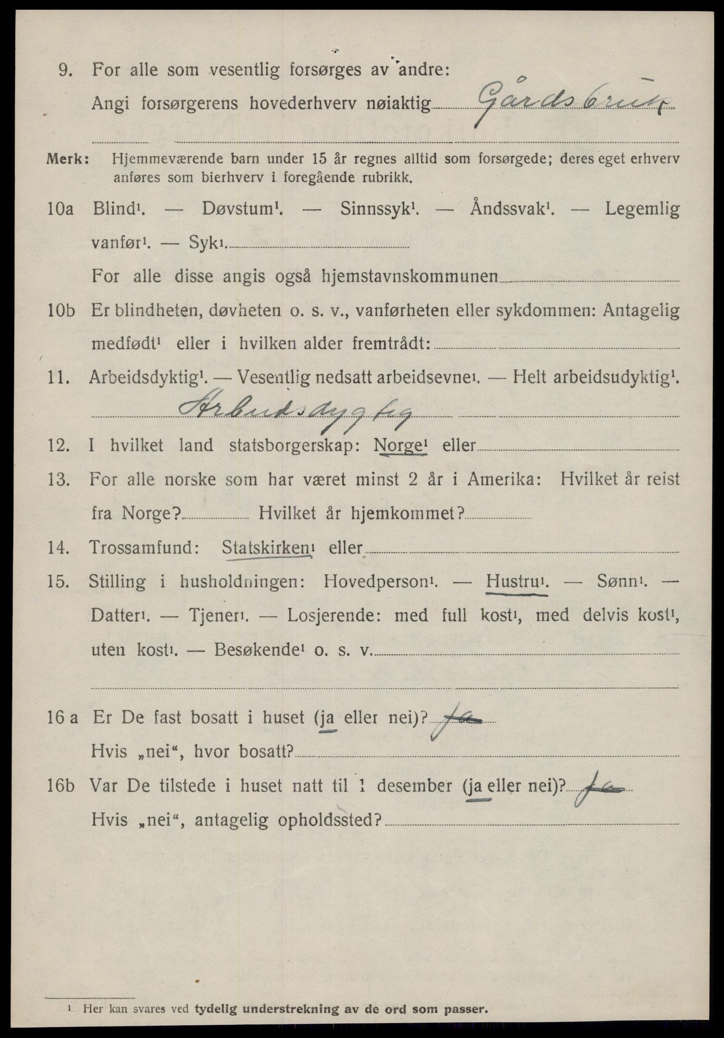 SAT, 1920 census for Åsskard, 1920, p. 314