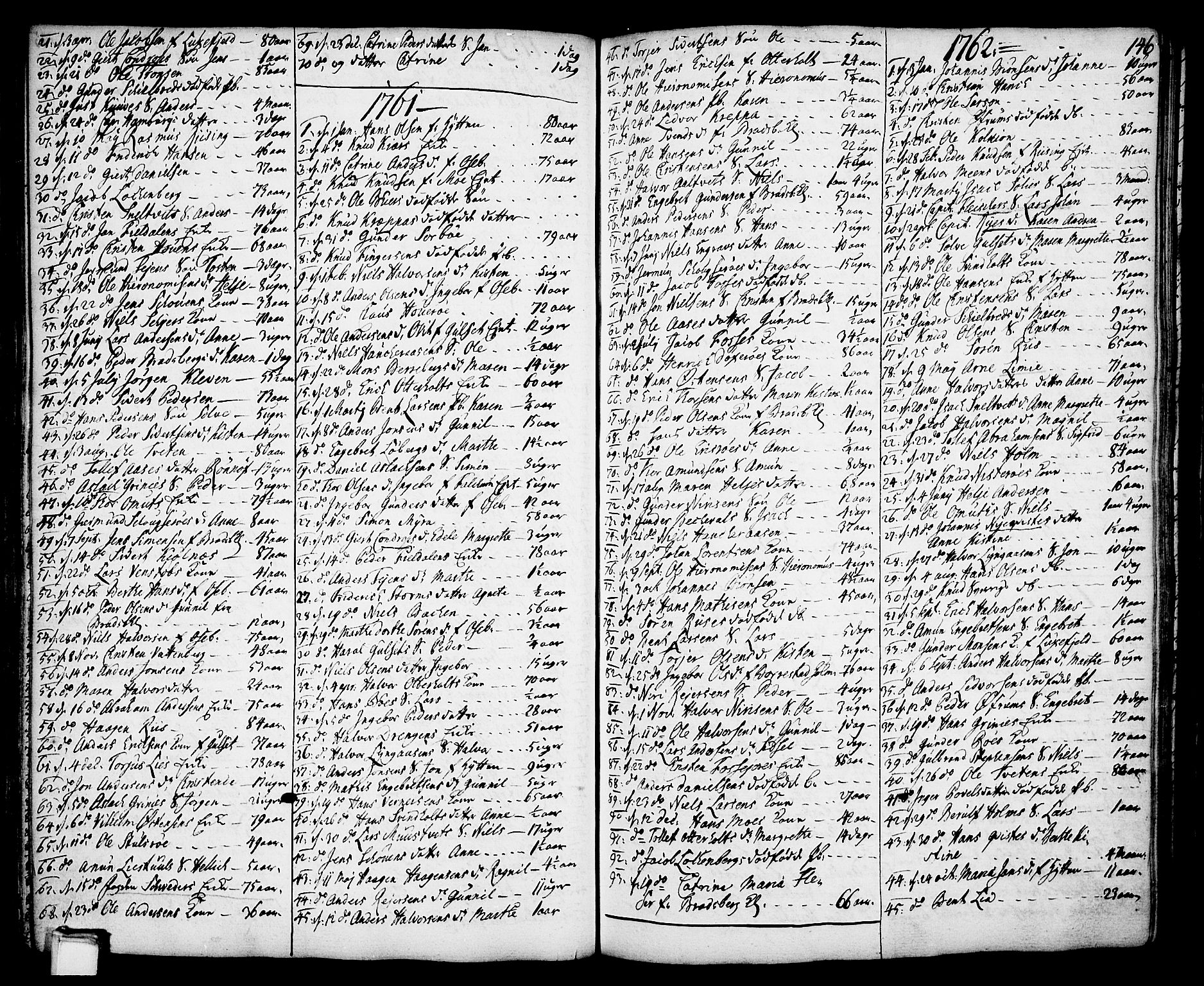 Gjerpen kirkebøker, SAKO/A-265/F/Fa/L0002: Parish register (official) no. I 2, 1747-1795, p. 146