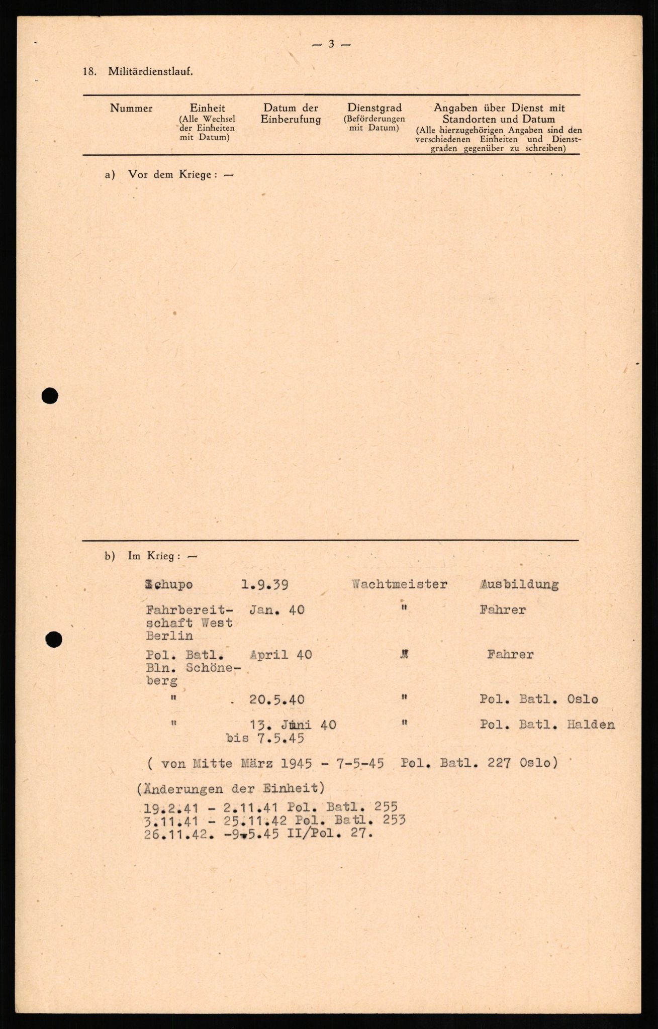 Forsvaret, Forsvarets overkommando II, RA/RAFA-3915/D/Db/L0014: CI Questionaires. Tyske okkupasjonsstyrker i Norge. Tyskere., 1945-1946, p. 428