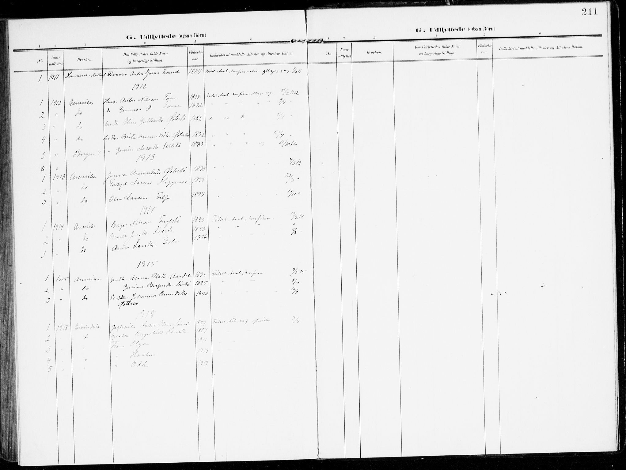 Lavik sokneprestembete, AV/SAB-A-80901: Parish register (official) no. C 2, 1904-1921, p. 211