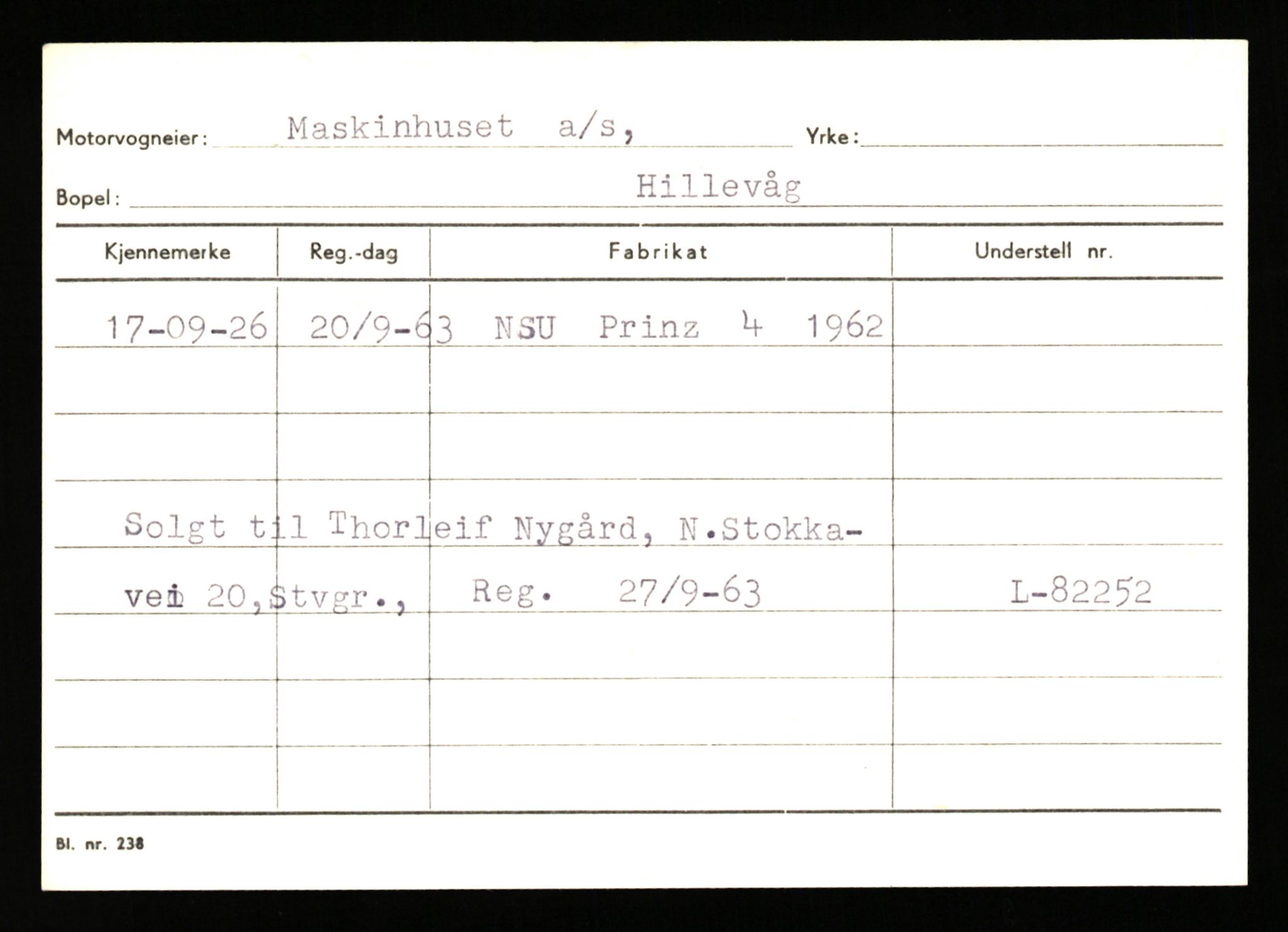 Stavanger trafikkstasjon, AV/SAST-A-101942/0/G/L0010: Registreringsnummer: 130000 - 239953, 1930-1971, p. 1395