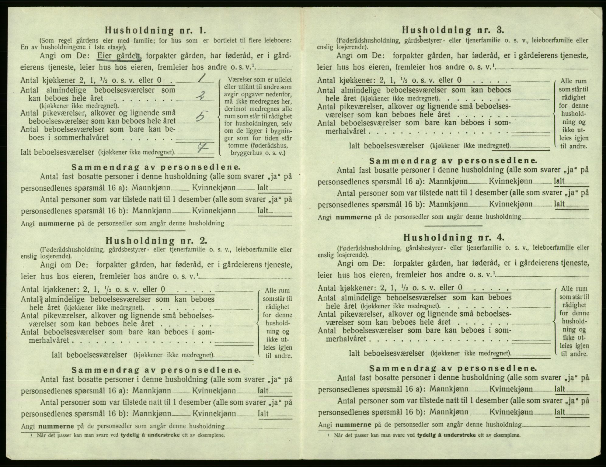 SAB, 1920 census for Vikebygd, 1920, p. 461