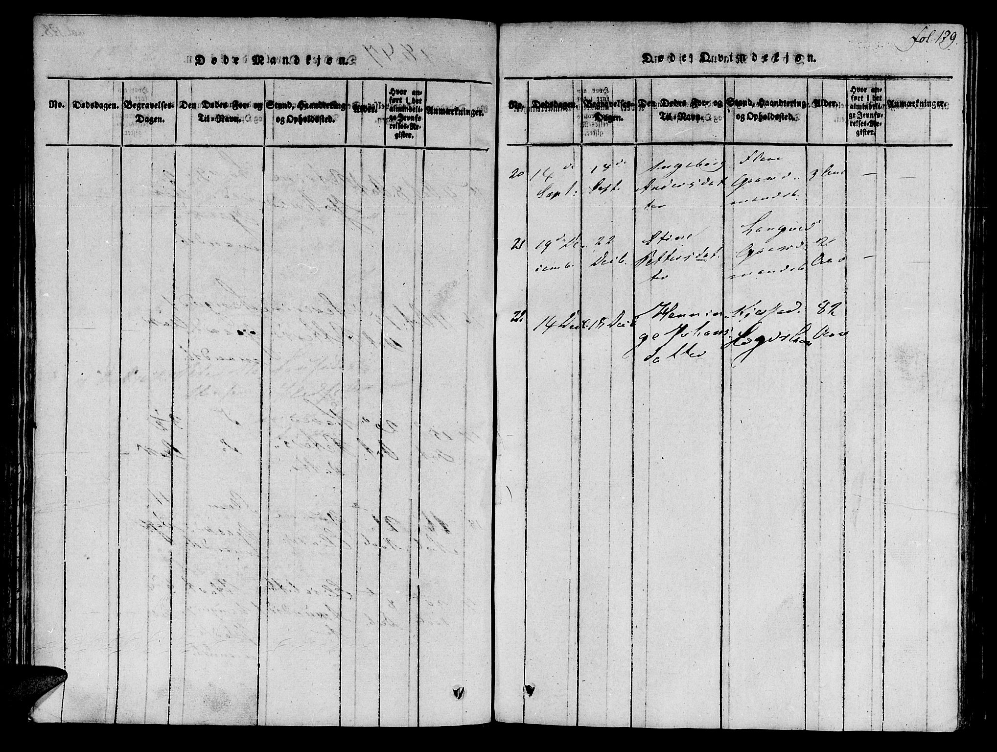 Ministerialprotokoller, klokkerbøker og fødselsregistre - Møre og Romsdal, SAT/A-1454/536/L0495: Parish register (official) no. 536A04, 1818-1847, p. 129