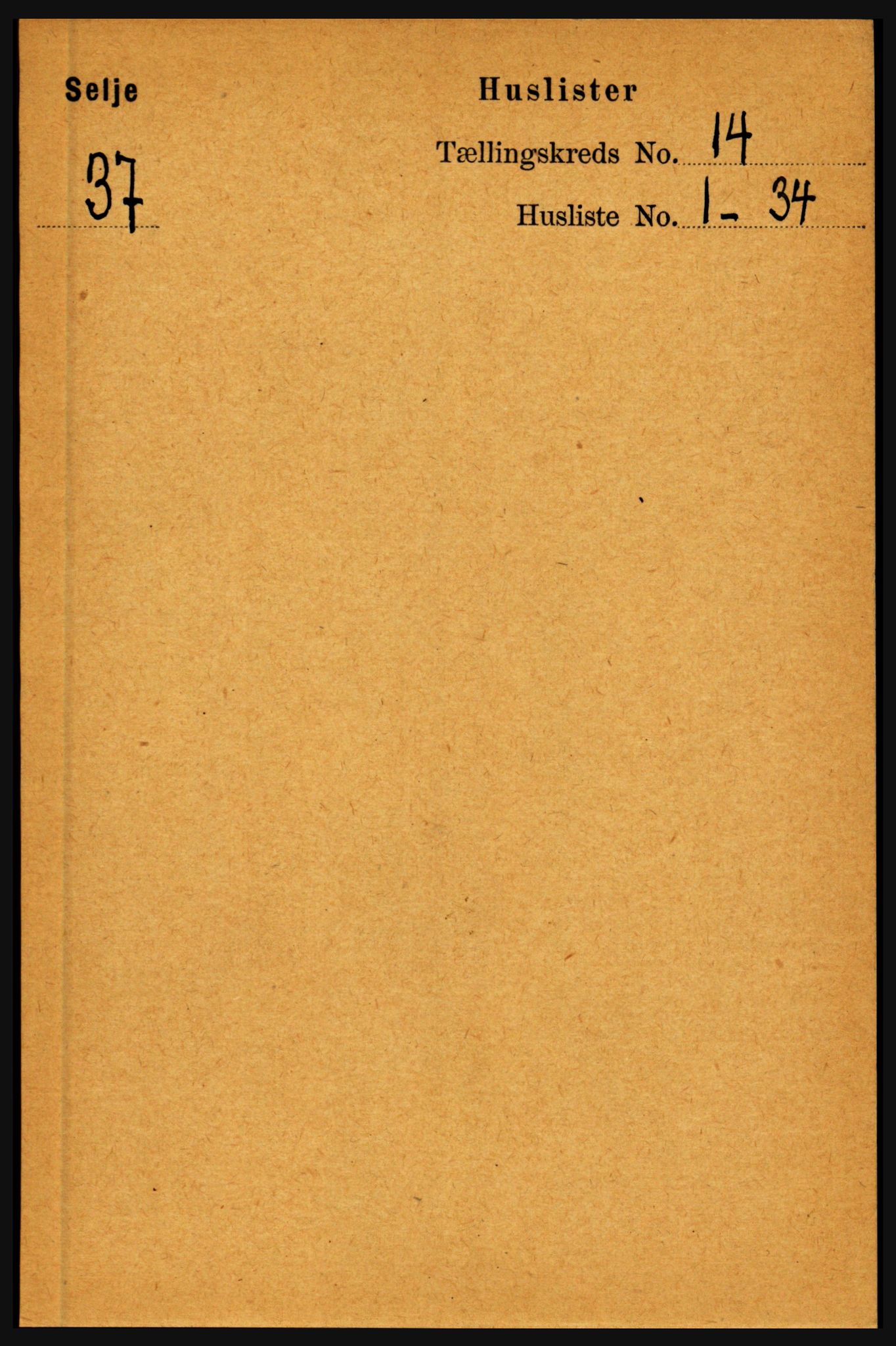 RA, 1891 census for 1441 Selje, 1891, p. 4398