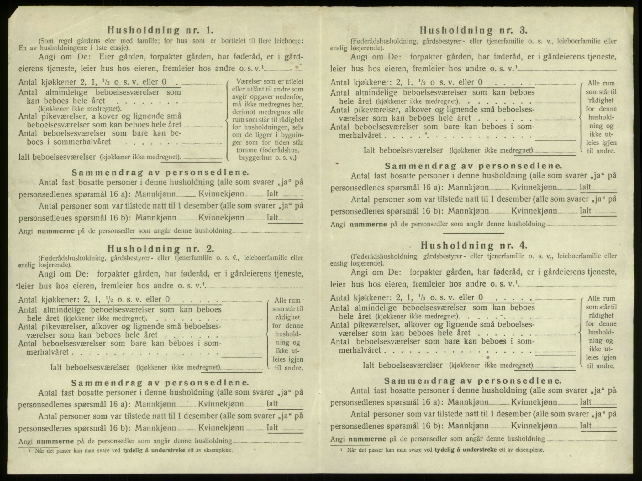 SAB, 1920 census for Stryn, 1920, p. 237