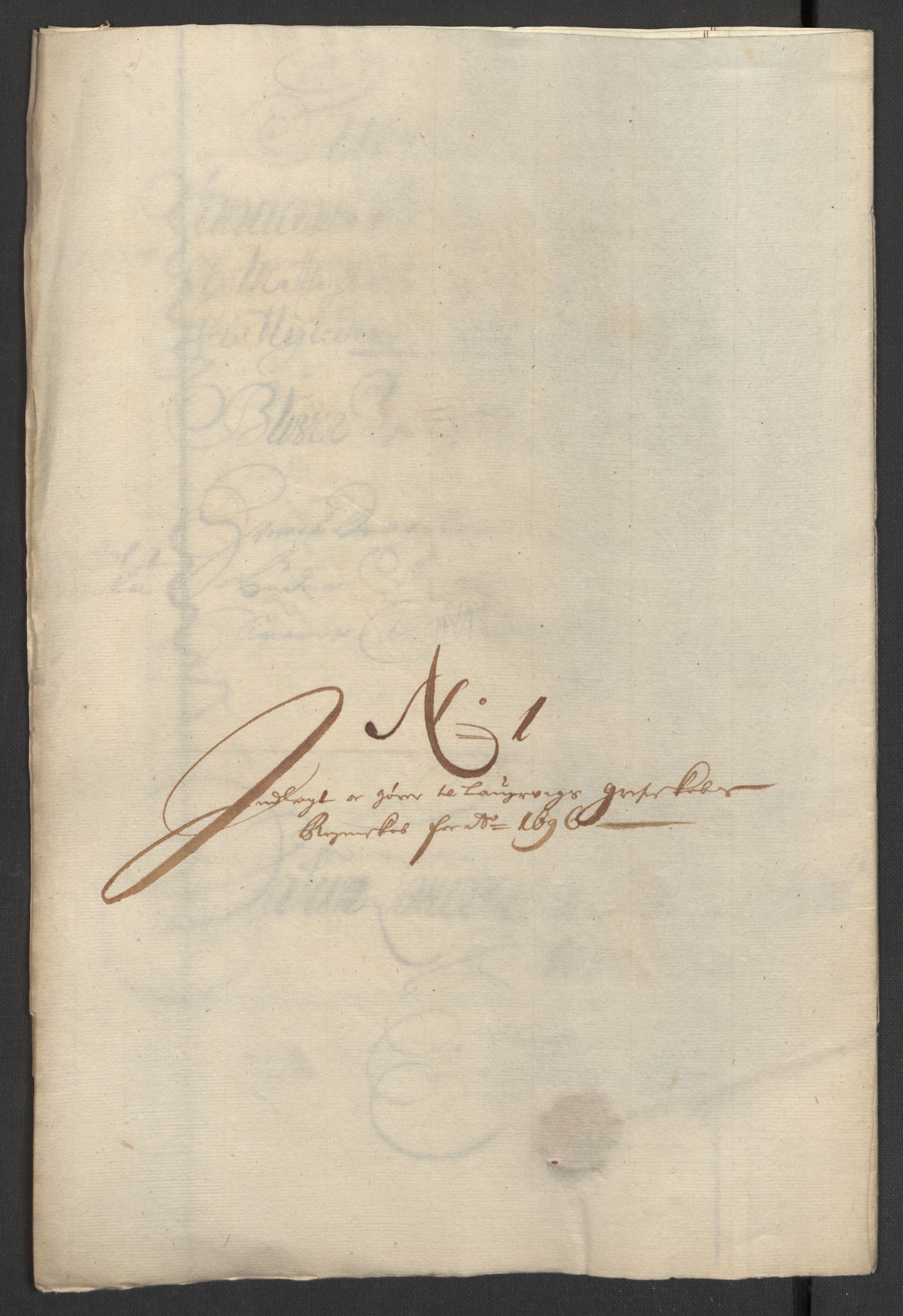 Rentekammeret inntil 1814, Reviderte regnskaper, Fogderegnskap, AV/RA-EA-4092/R33/L1975: Fogderegnskap Larvik grevskap, 1696-1697, p. 19