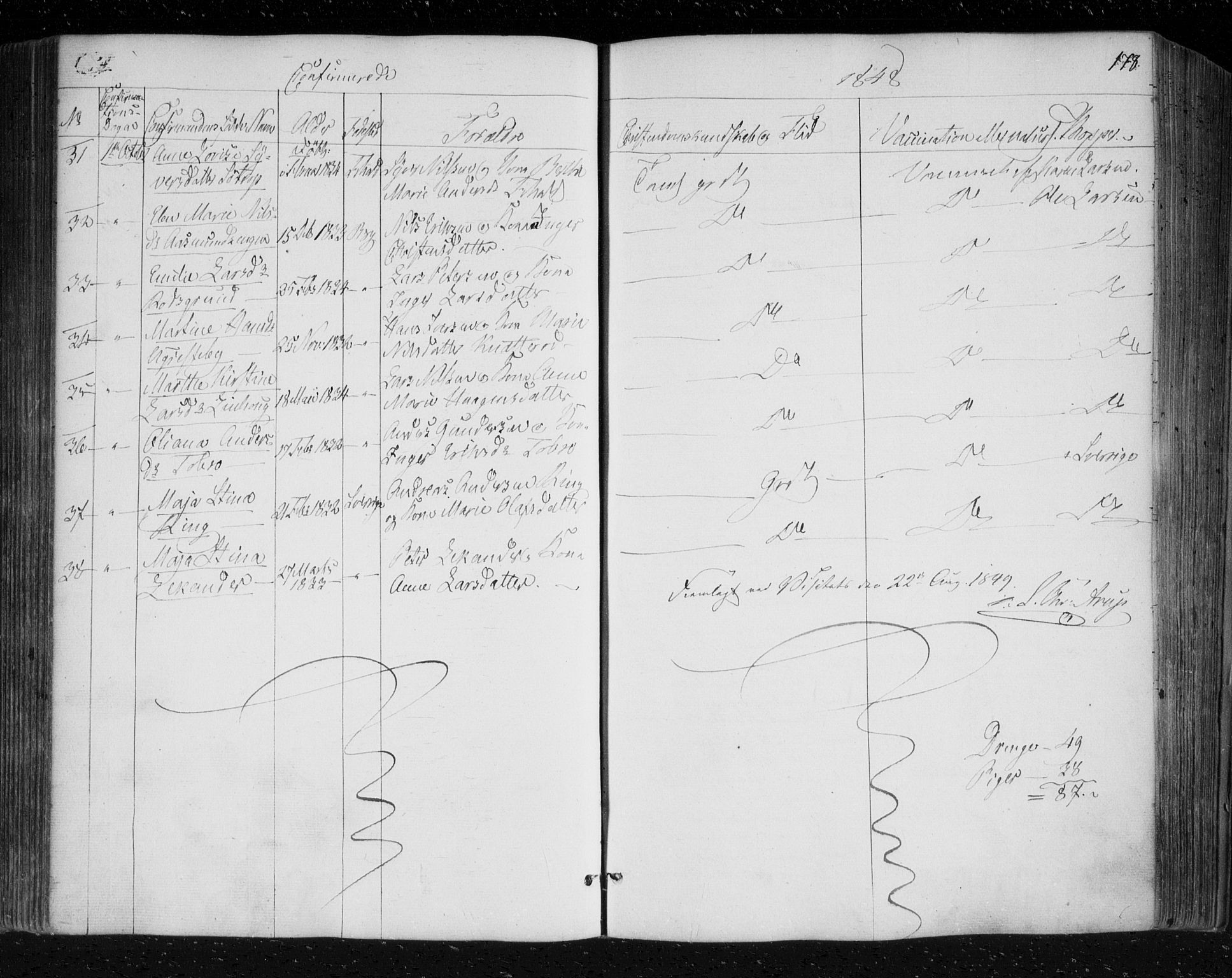 Berg prestekontor Kirkebøker, AV/SAO-A-10902/F/Fa/L0004: Parish register (official) no. I 4, 1843-1860, p. 178