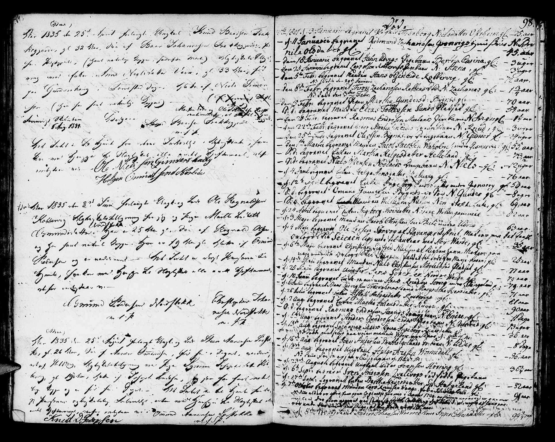 Avaldsnes sokneprestkontor, AV/SAST-A -101851/H/Ha/Haa/L0003: Parish register (official) no. A 3, 1801-1817, p. 98