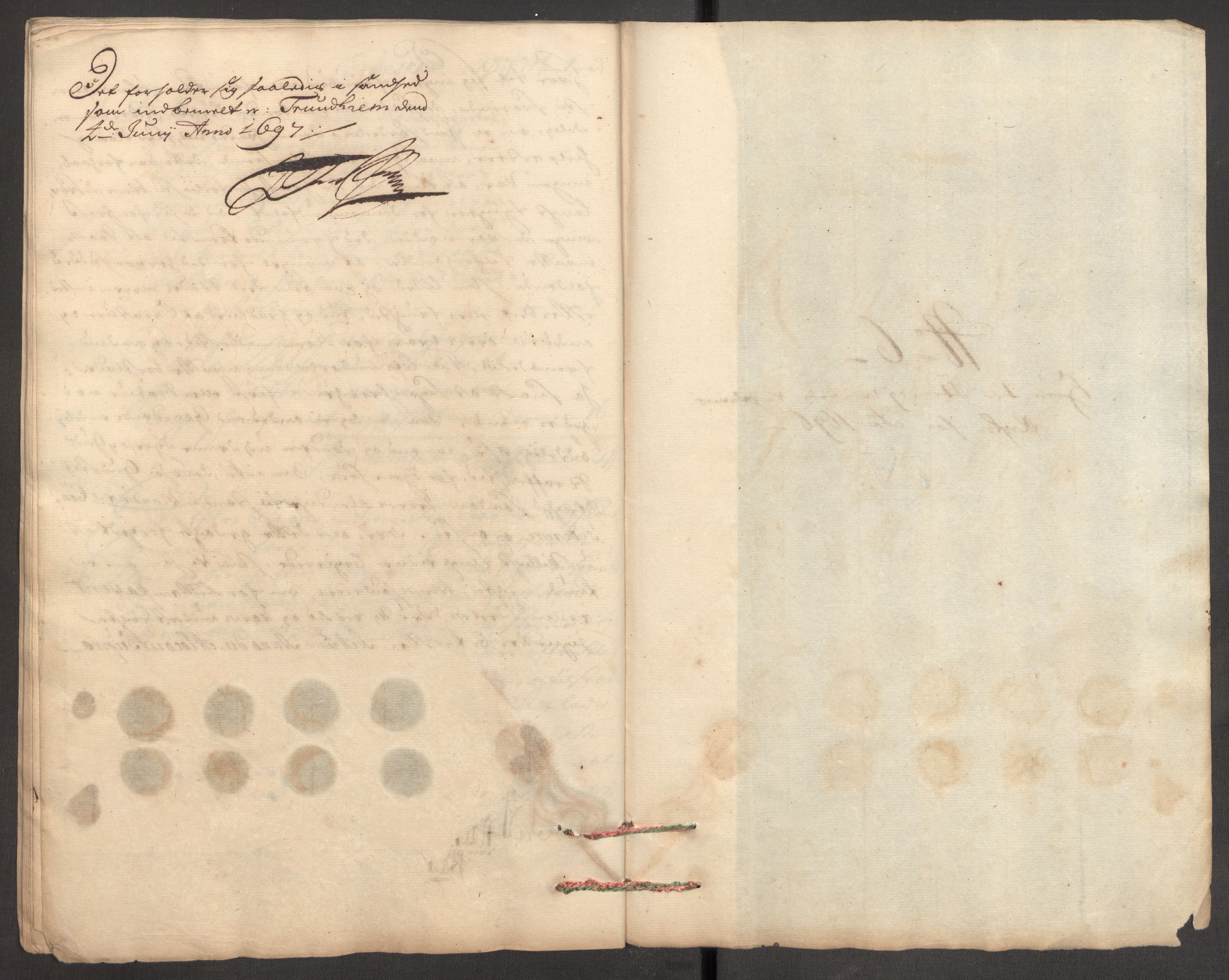 Rentekammeret inntil 1814, Reviderte regnskaper, Fogderegnskap, AV/RA-EA-4092/R62/L4188: Fogderegnskap Stjørdal og Verdal, 1696, p. 194