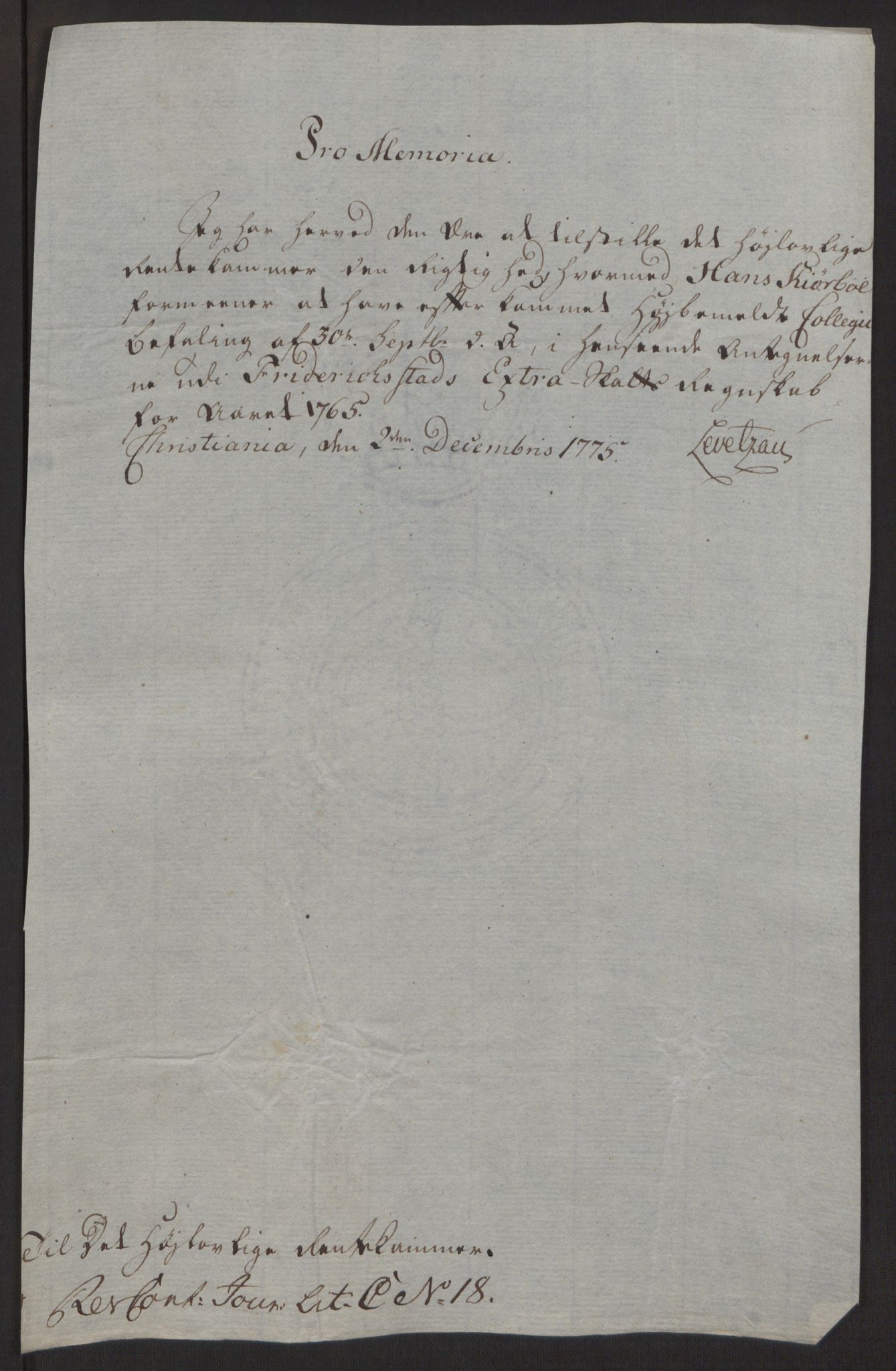 Rentekammeret inntil 1814, Reviderte regnskaper, Byregnskaper, AV/RA-EA-4066/R/Rb/L0029/0001: [B3] Kontribusjonsregnskap / Ekstraskatt, 1762-1772, p. 178