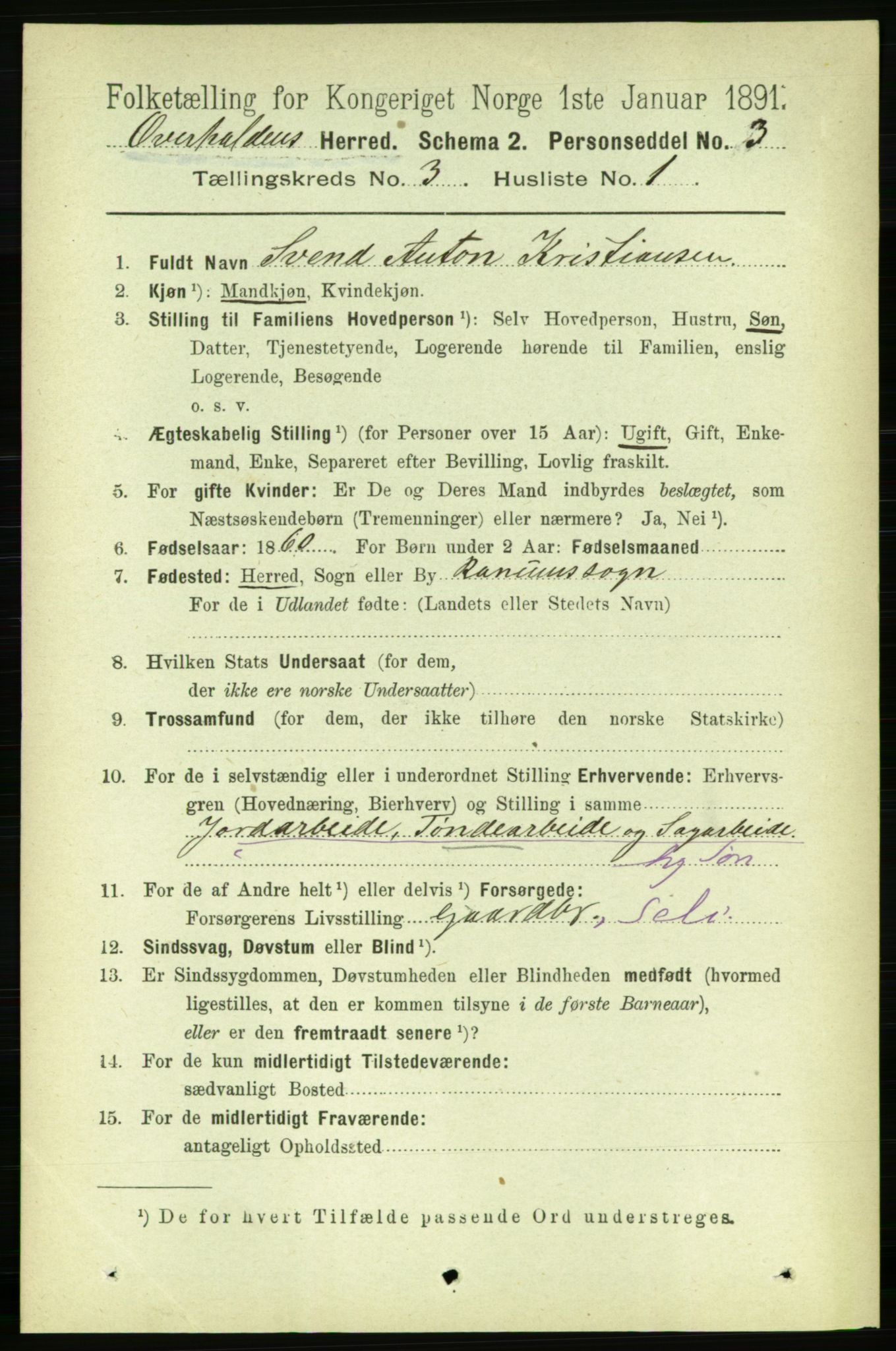 RA, 1891 census for 1744 Overhalla, 1891, p. 751