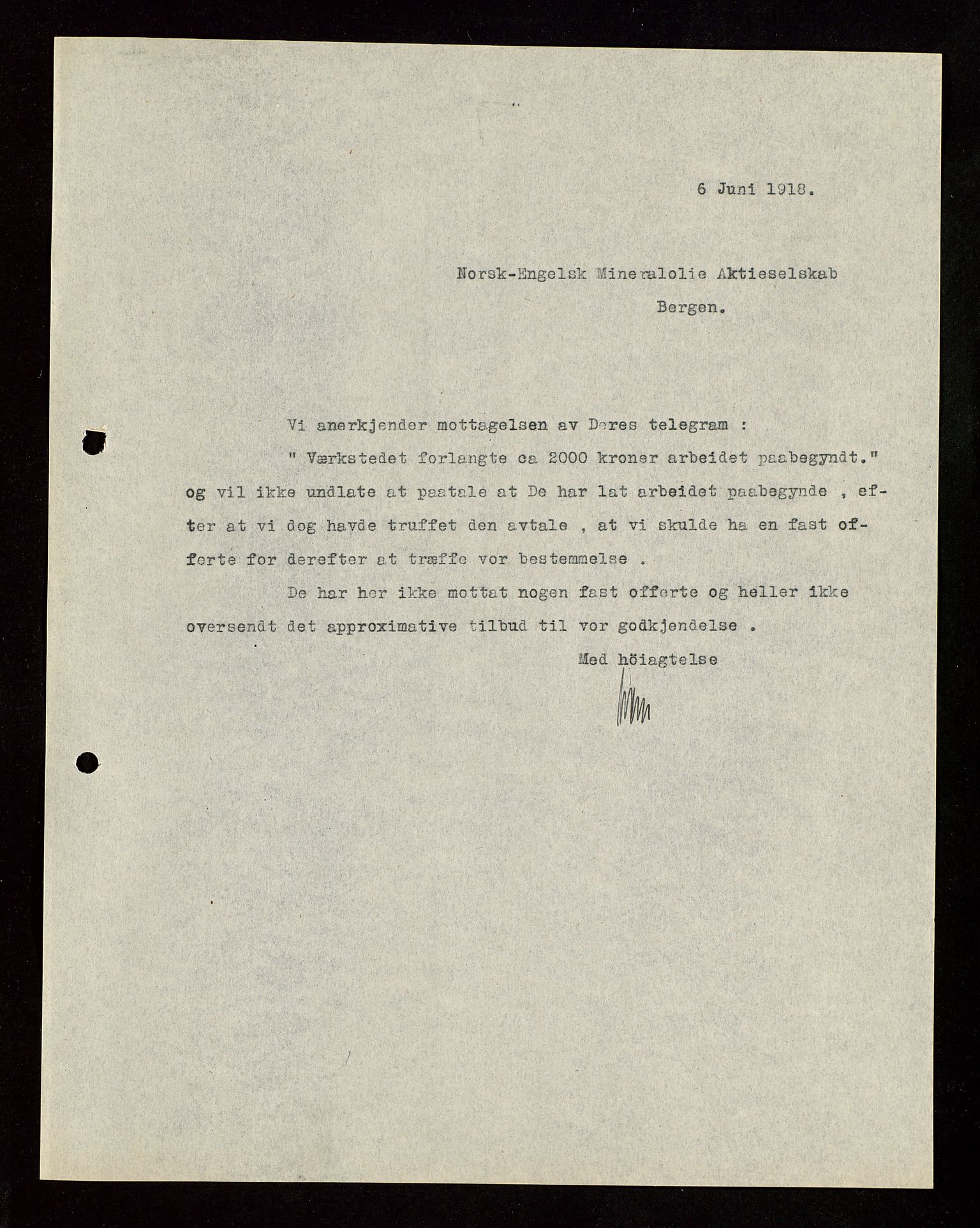 Pa 1521 - A/S Norske Shell, AV/SAST-A-101915/E/Ea/Eaa/L0003: Sjefskorrespondanse, 1918, p. 175