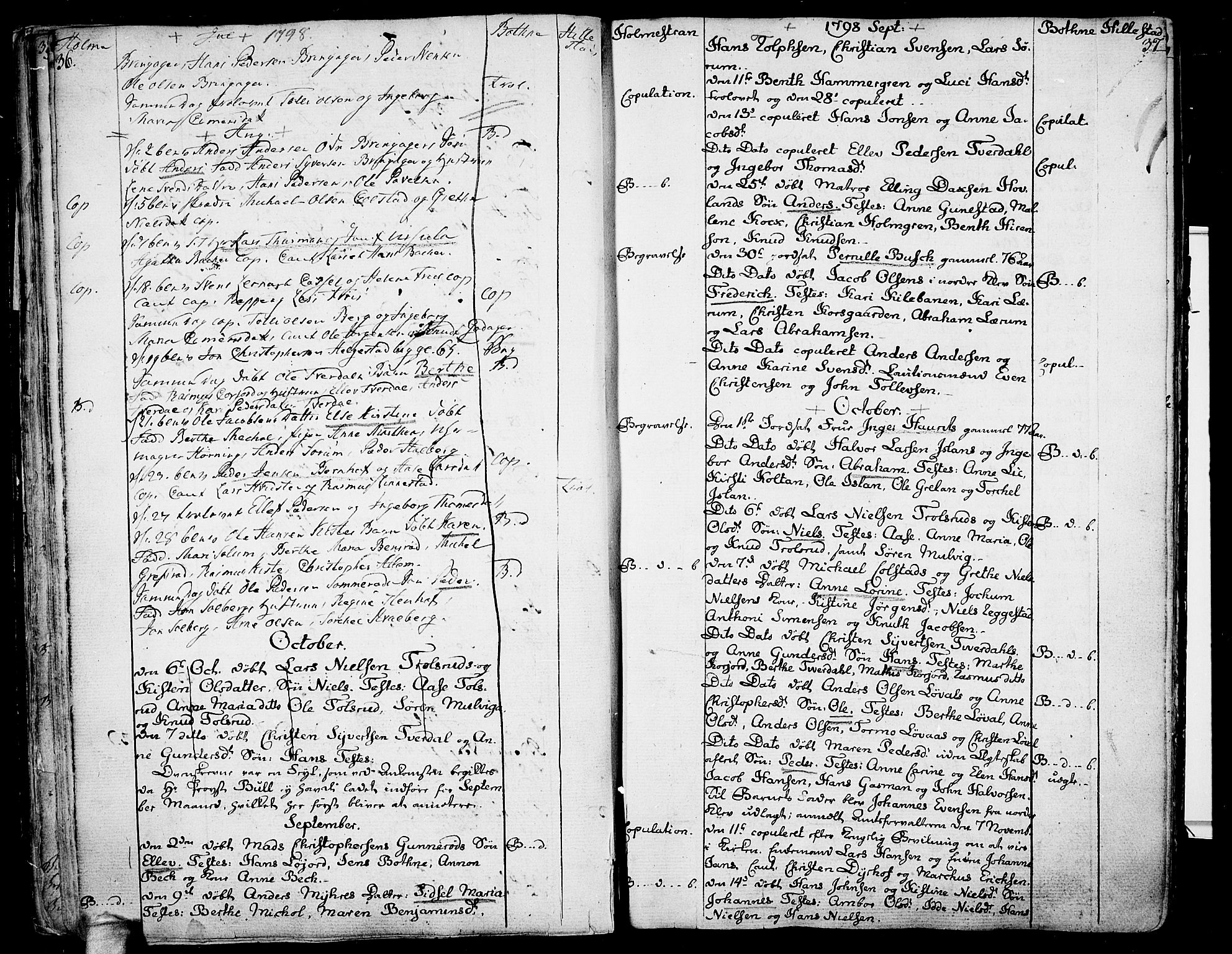 Botne kirkebøker, AV/SAKO-A-340/F/Fa/L0003: Parish register (official) no. I 3 /1, 1792-1844, p. 36-37